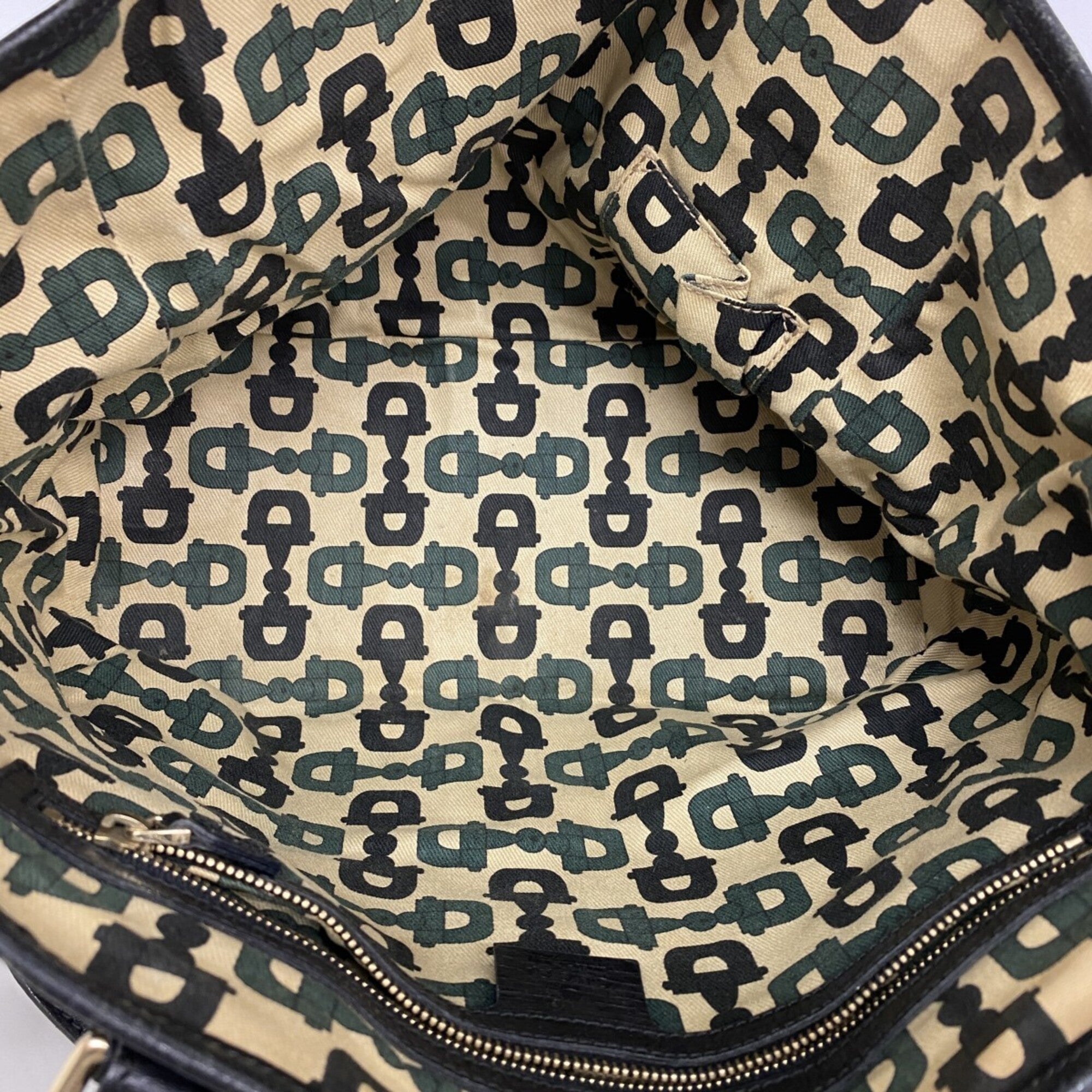 Gucci Black Canvas Tote Bag (Pre-Owned)