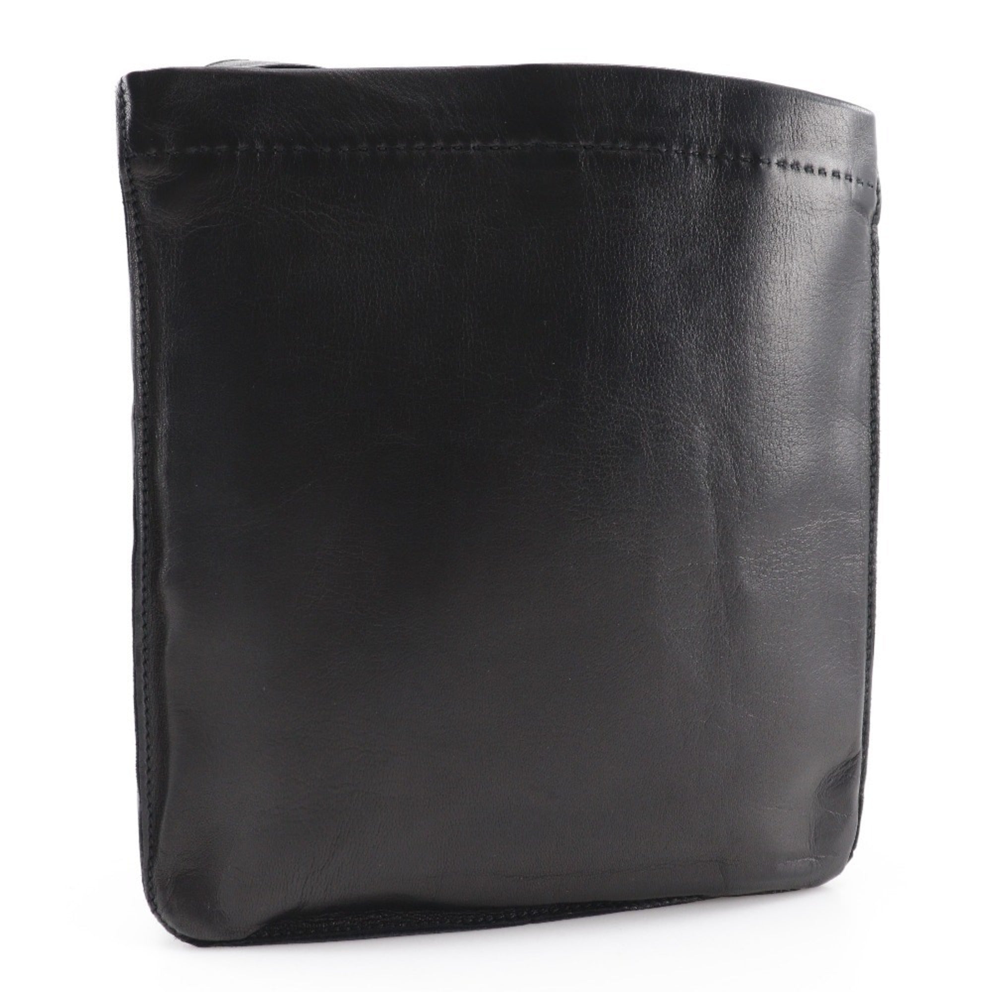 Hermes Black Leather Shoulder Bag (Pre-Owned)