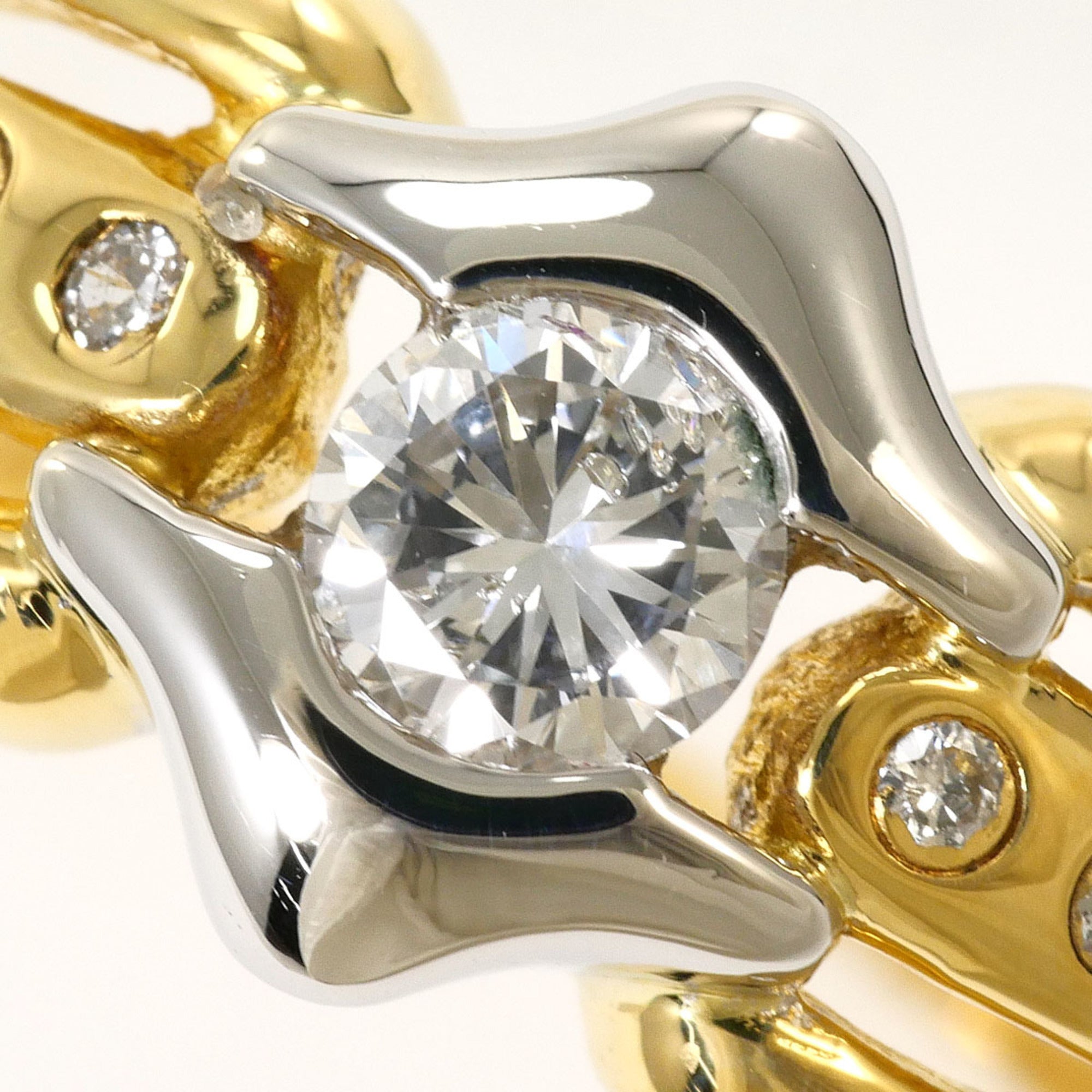 Unbranded Platinum Yellow Gold Yellow Gold (18K) Platinum 900 Band Ring (Pre-Owned)
