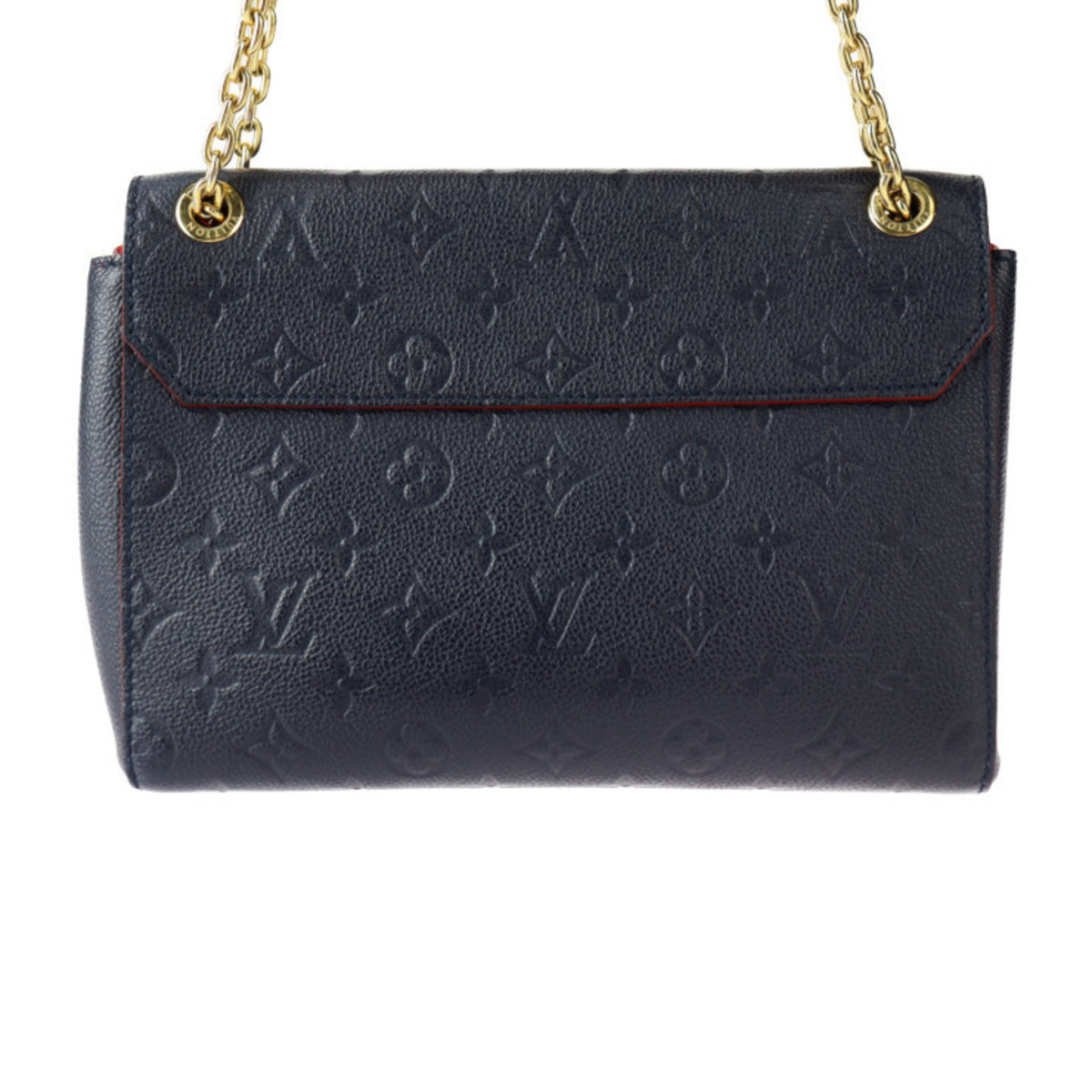 Louis Vuitton Monogram Empreinte Marine Rouge Leather Handbag Pochette Shoulder Bag (Pre-Owned)