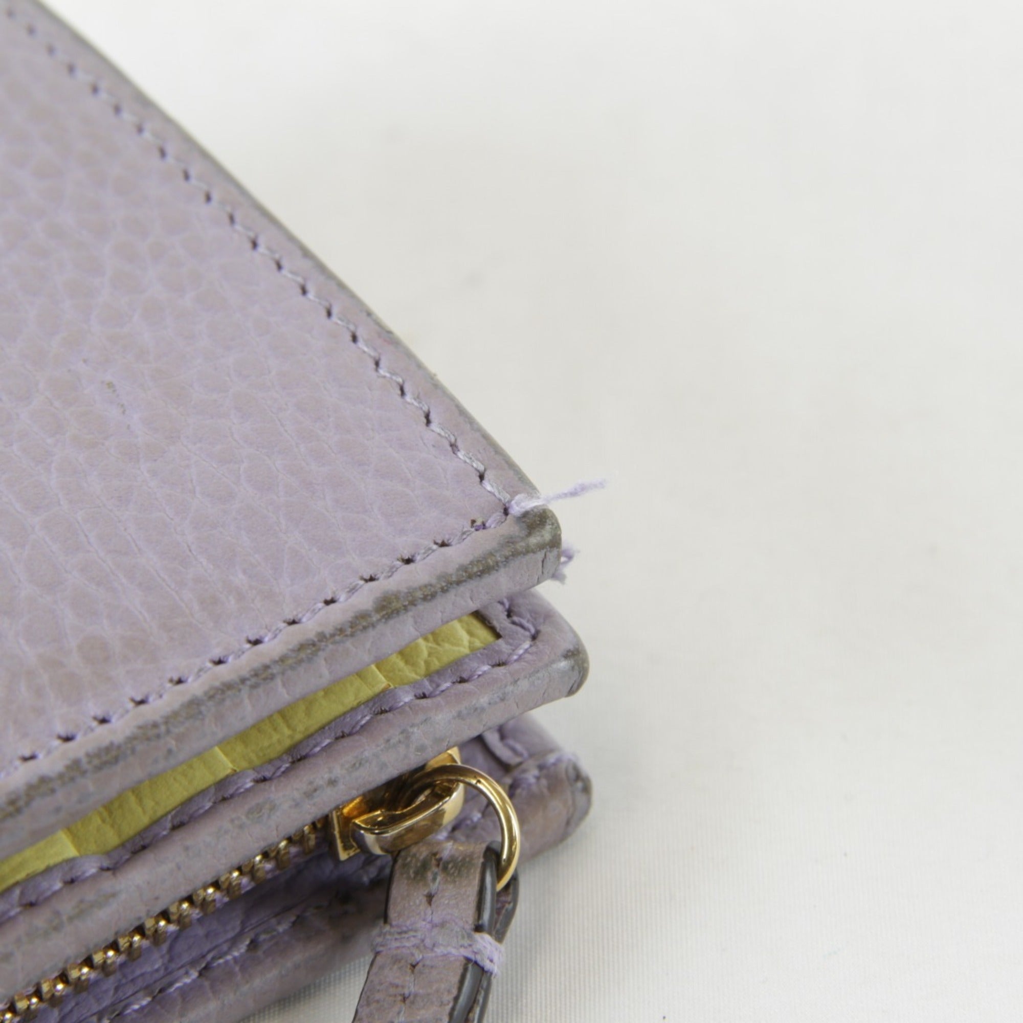 Gucci Purple Leather Wallet (Bi-Fold) (Pre-Owned)