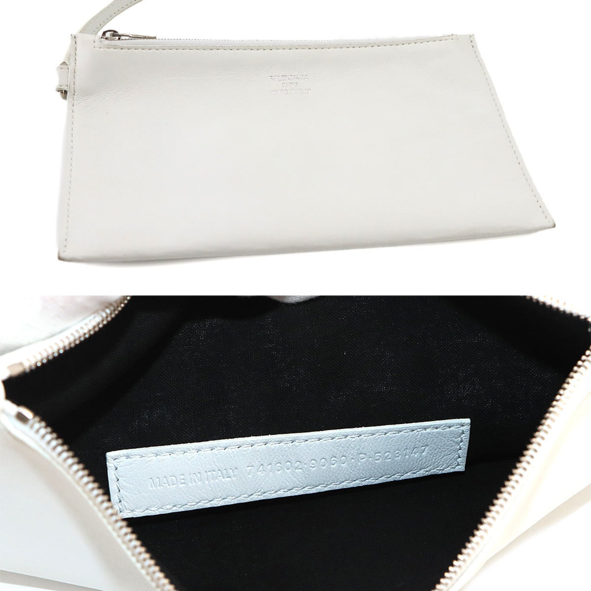 Balenciaga White Mesh Leather Tote Bag (Pre-Owned)