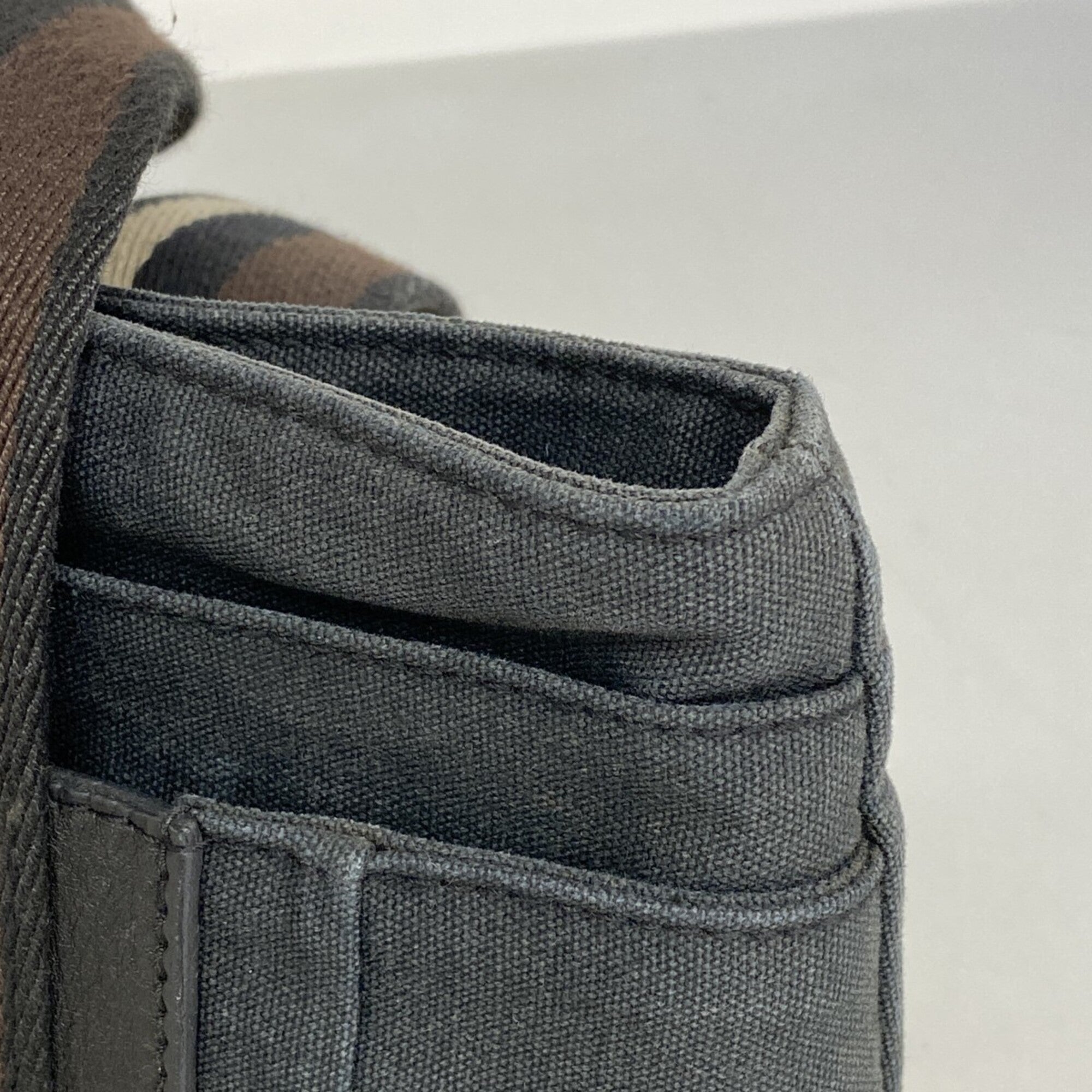 Hermes Black Canvas Handbag (Pre-Owned)