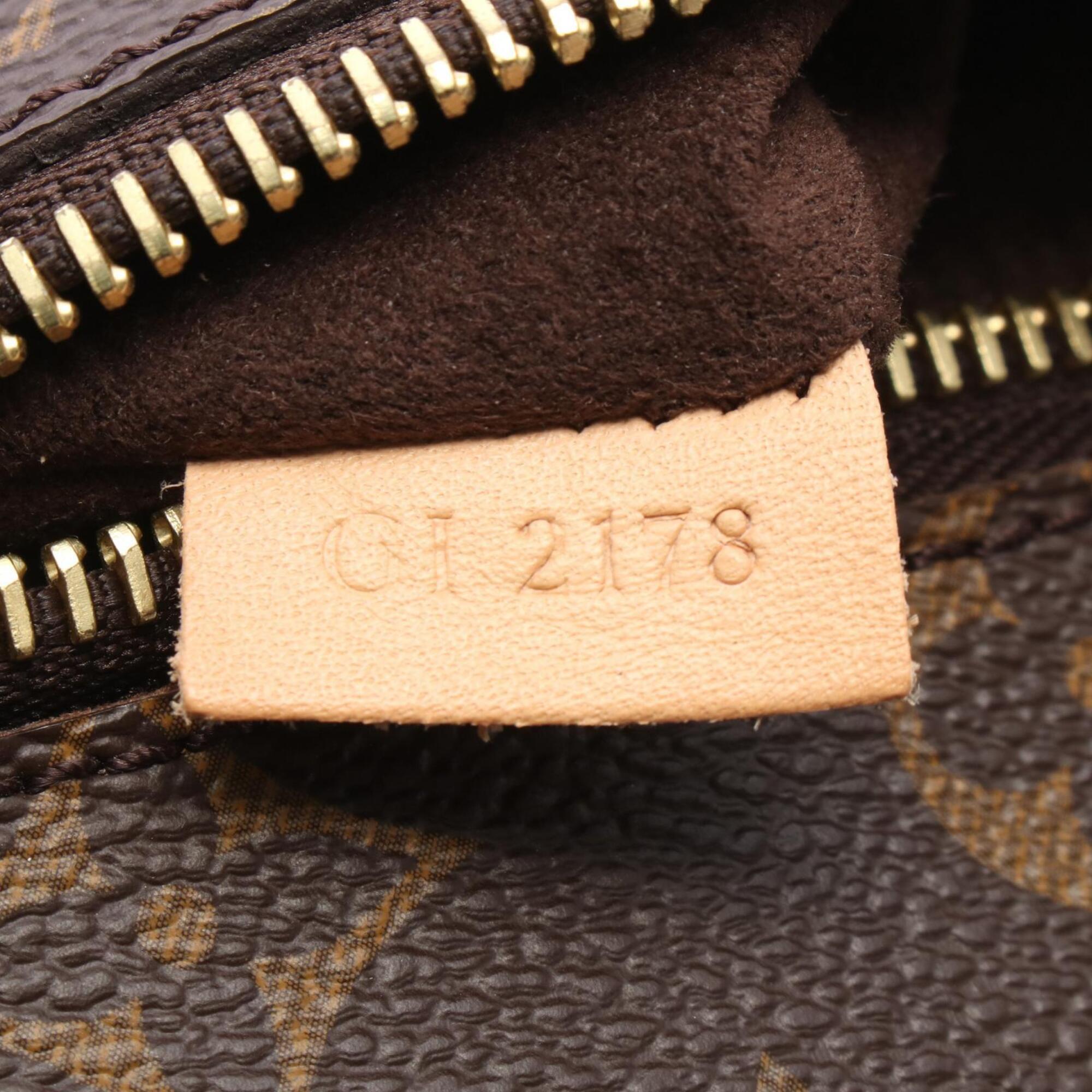 Louis Vuitton Brown Coated Canvas Pvc Monogram Leather Handbag Pochette (Pre-Owned)