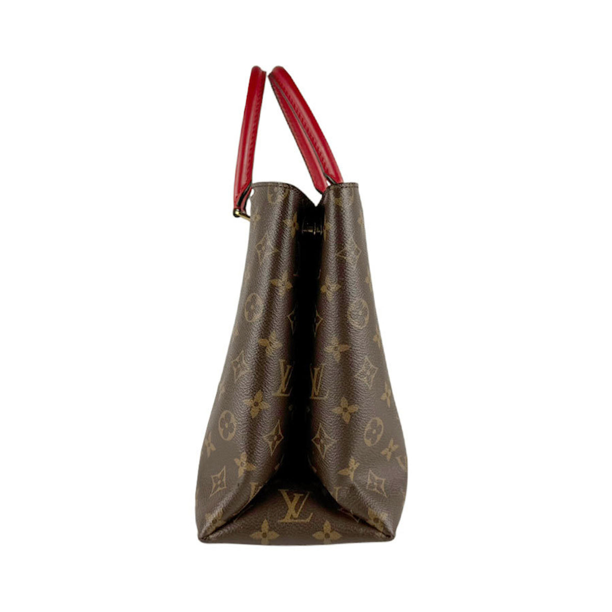 Louis Vuitton Brown Monogram Red Color Monogram Handbag Shoulder Bag (Pre-Owned)