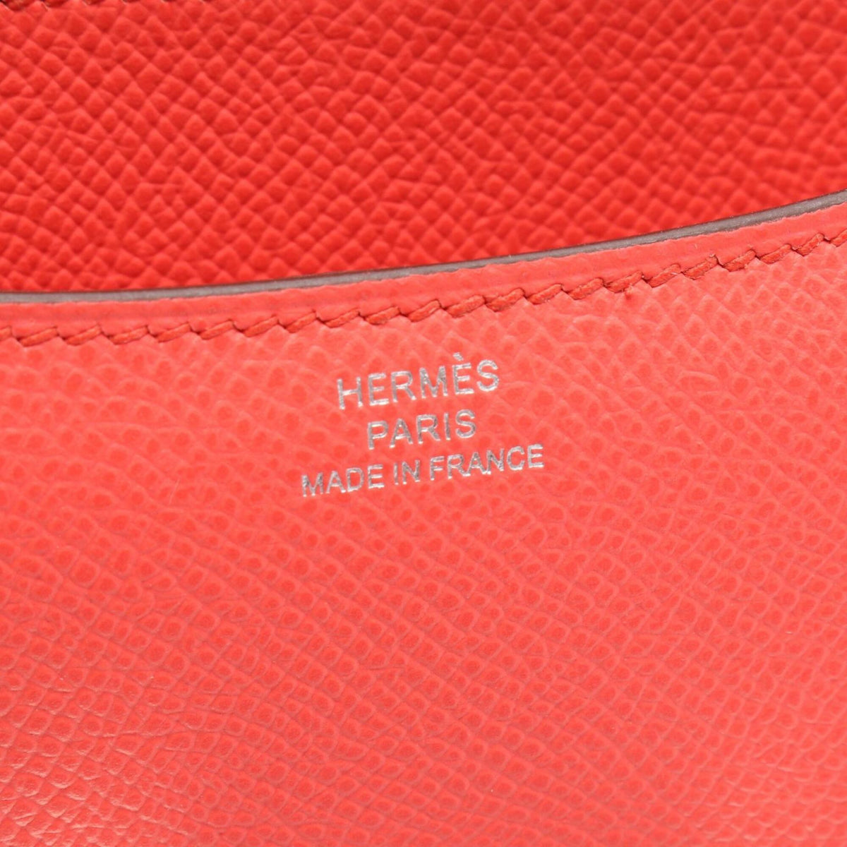 Hermes Red Color Epsom Leather Handbag Shoulder Bag (Pre-Owned)