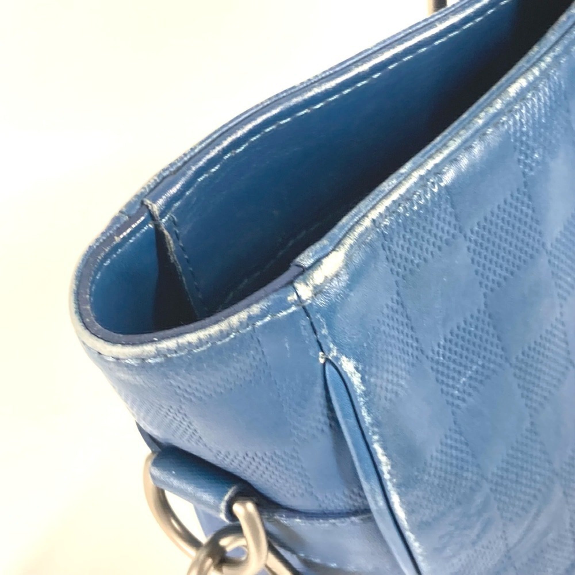 Louis Vuitton Blue Galle Damier Infini Shoulder Bag Tote Bag (Pre-Owned)