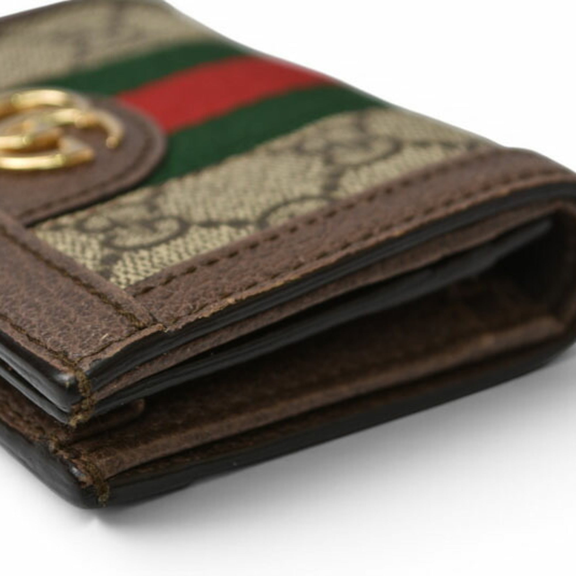 Gucci Ophidia Beige Brown Gg Supreme Wallet (Bi-Fold) (Pre-Owned)