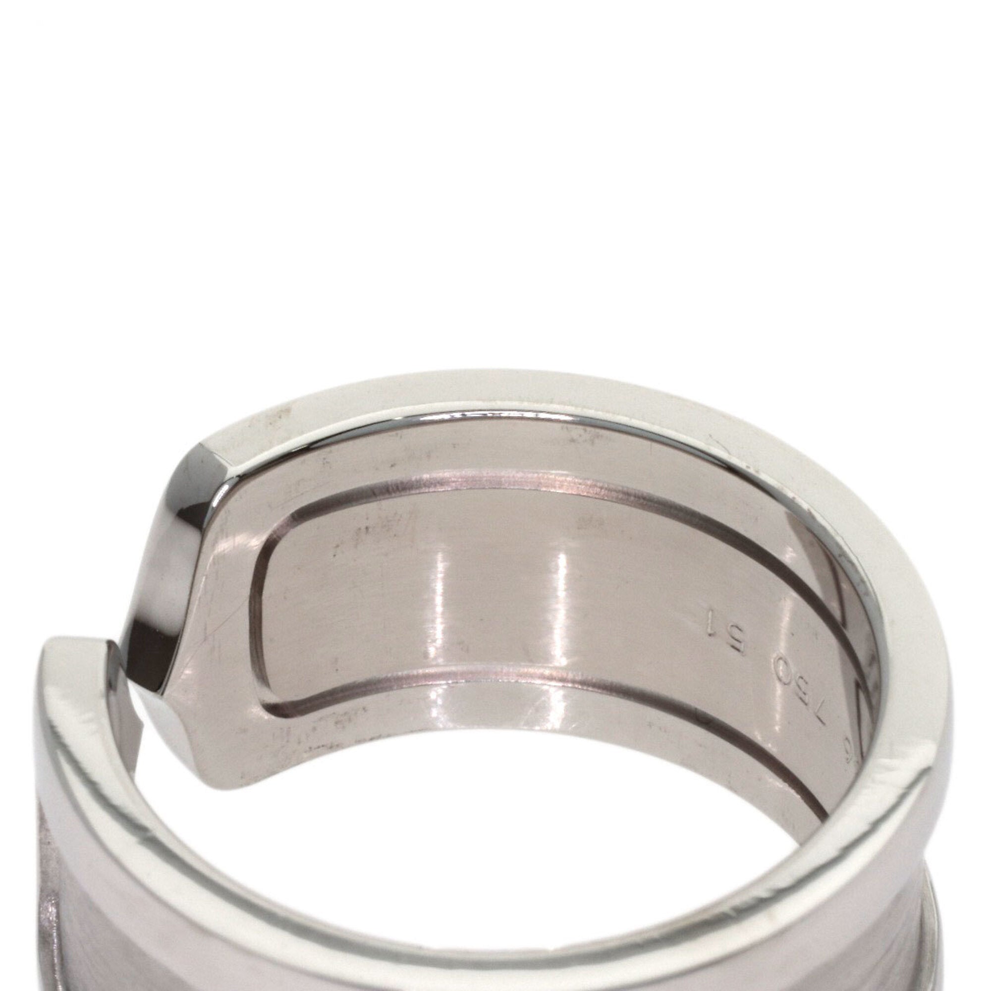 Cartier C2 White Gold (18K) Band Ring (Pre-Owned)