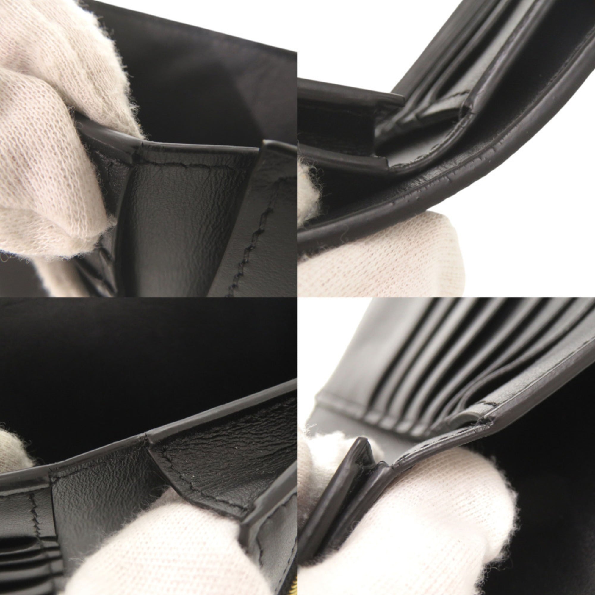 Celine Black Leather Wallet (Bi-Fold) (Pre-Owned)