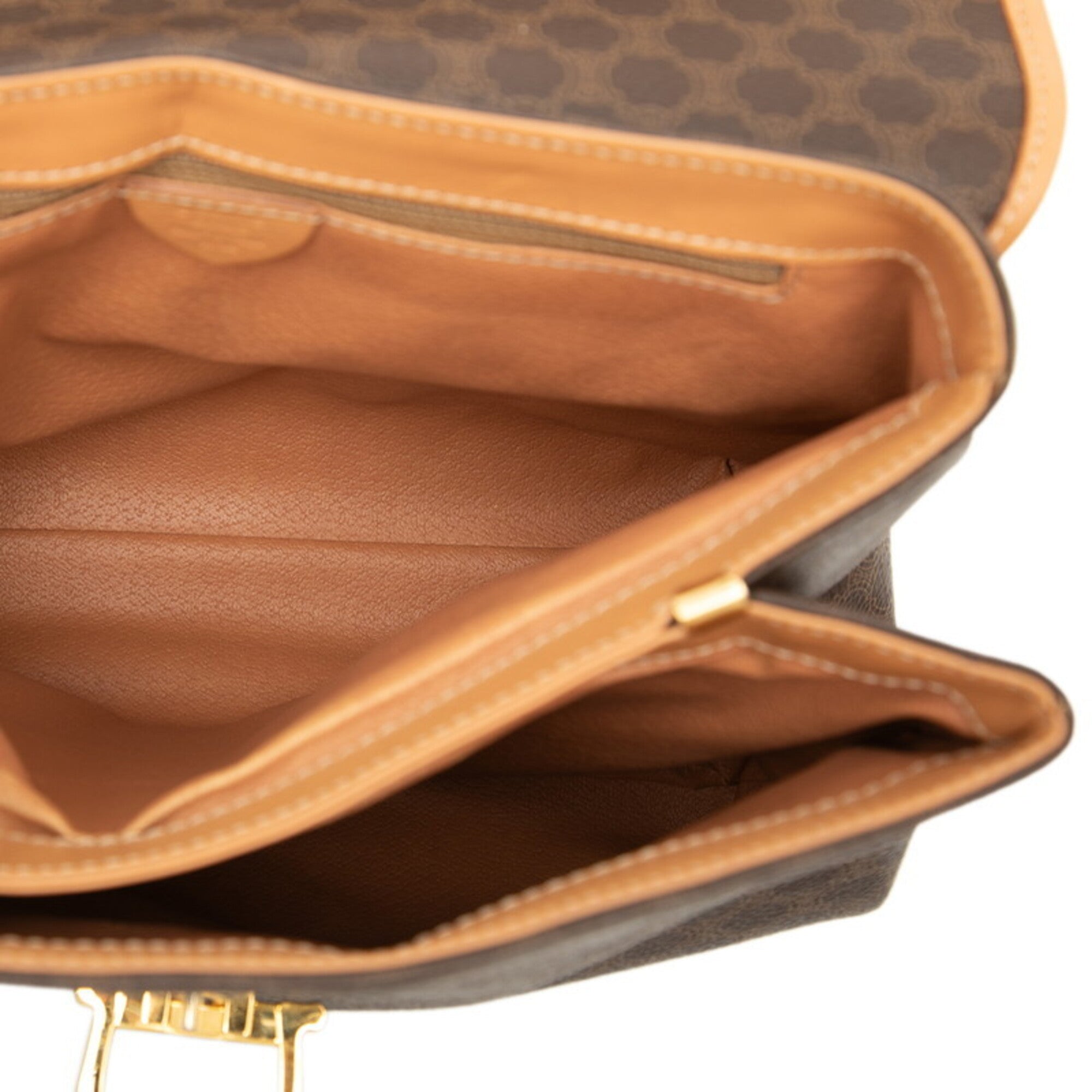 Celine Brown Pvc Leather Handbag (Pre-Owned)
