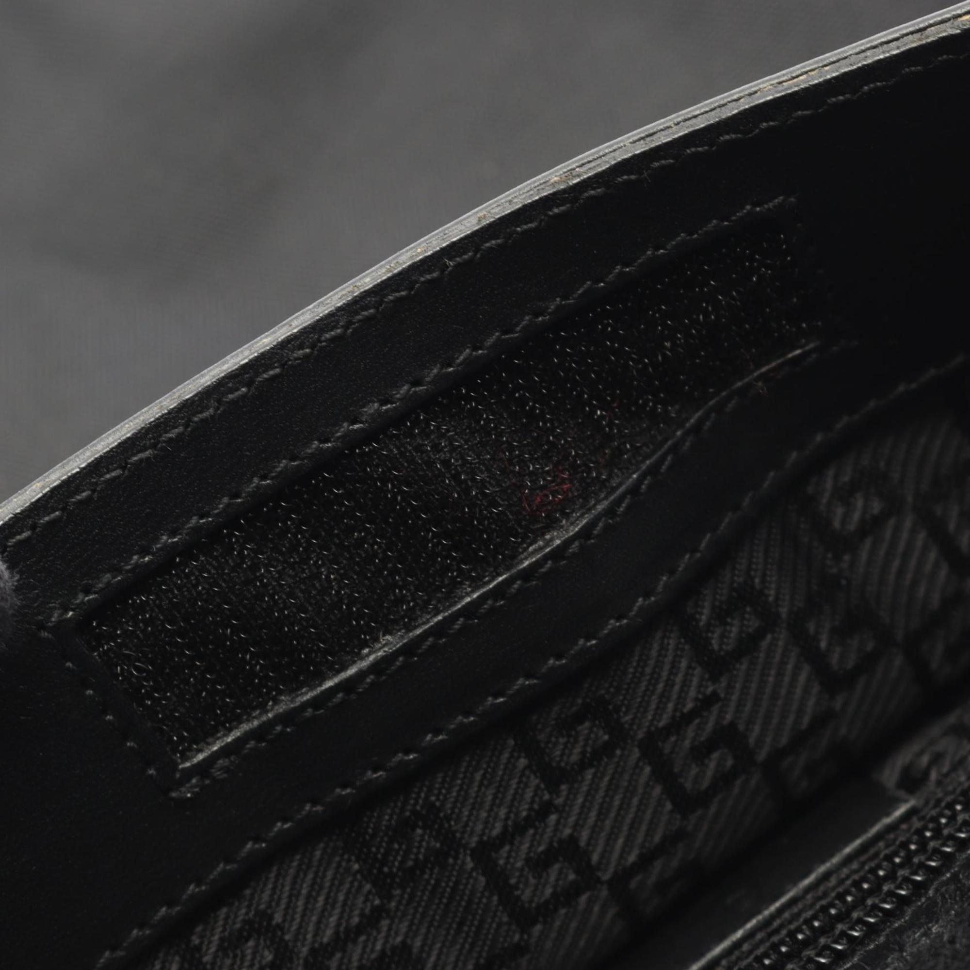 Gucci Black Canvas Leather Shoulder Bag (Pre-Owned)