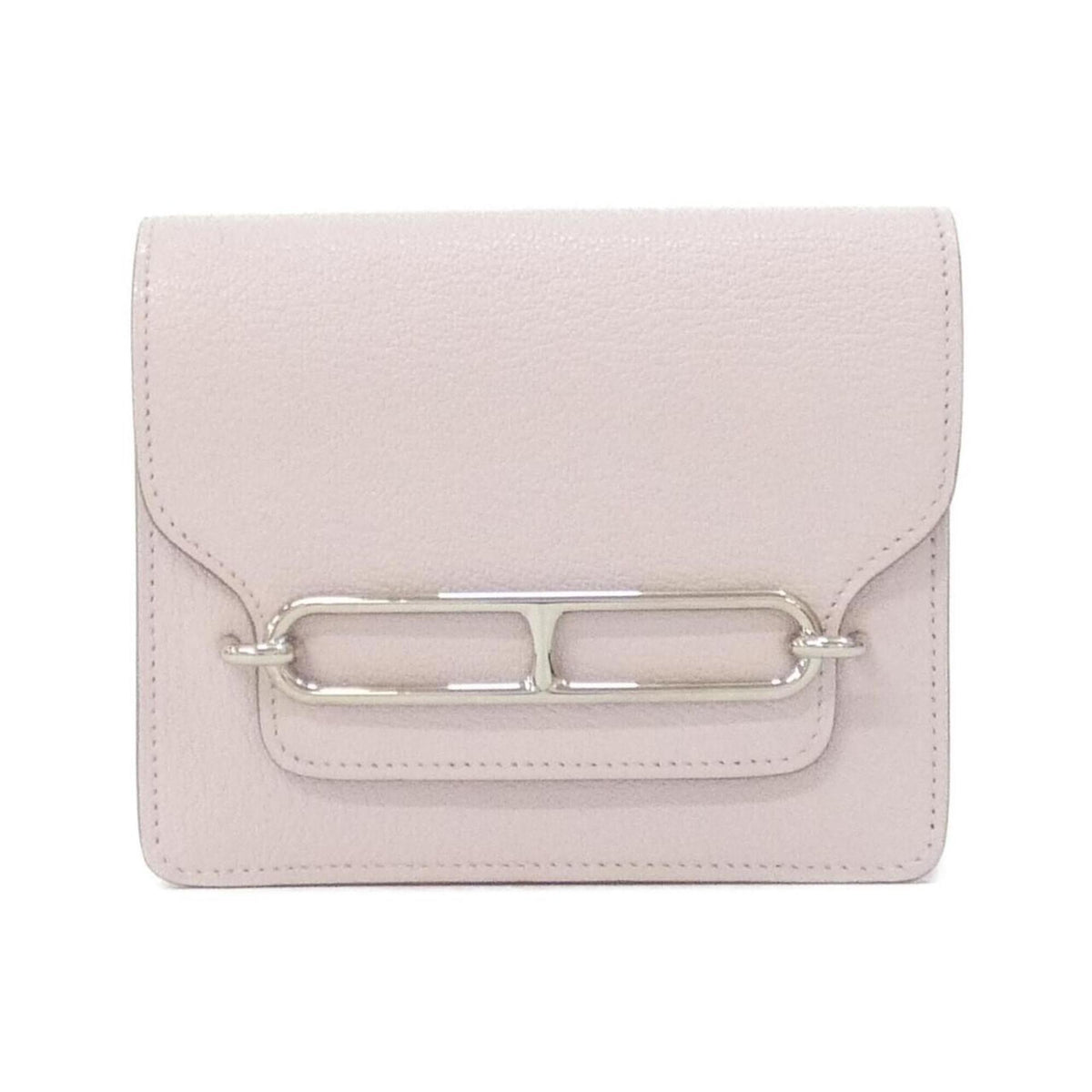Hermes Pink Chevre Leather Coin Purse/Coin Case (Pre-Owned)