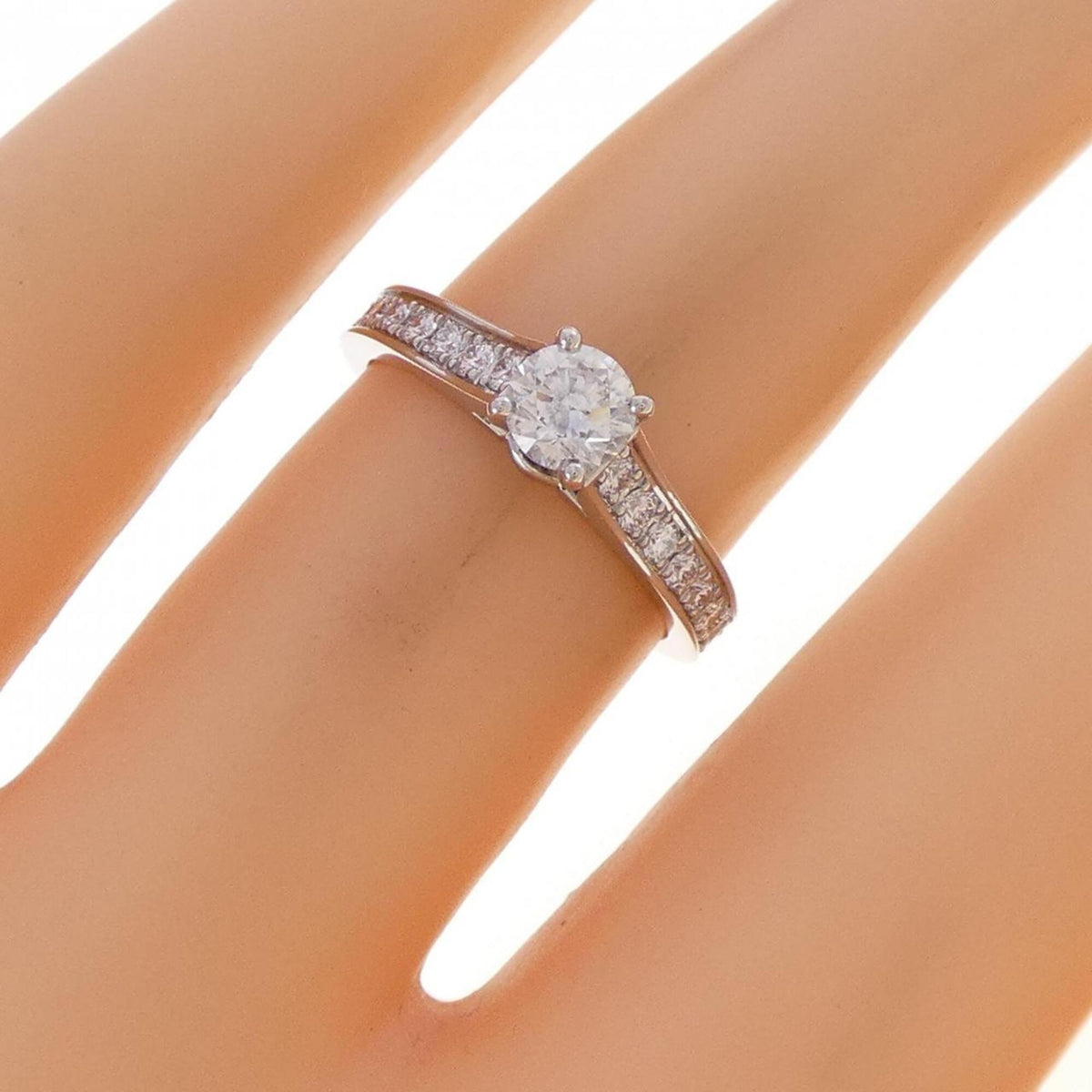 Cartier Platinum Platinum 950 Band Ring (Pre-Owned)