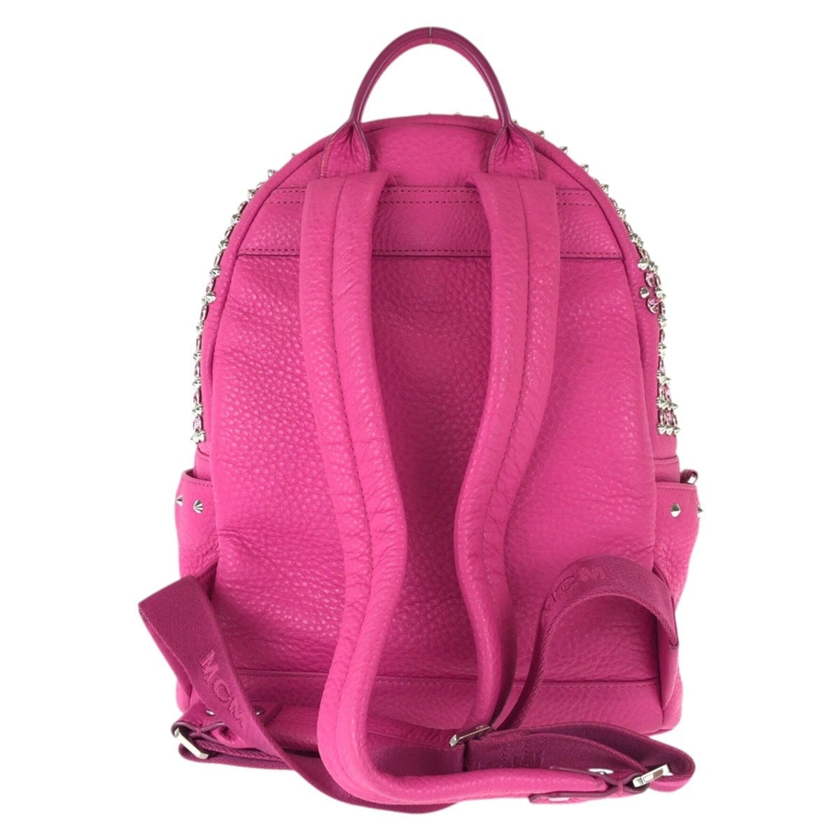 Mcm Pink Leather Rhinestone Backpack (Pre-Owned)