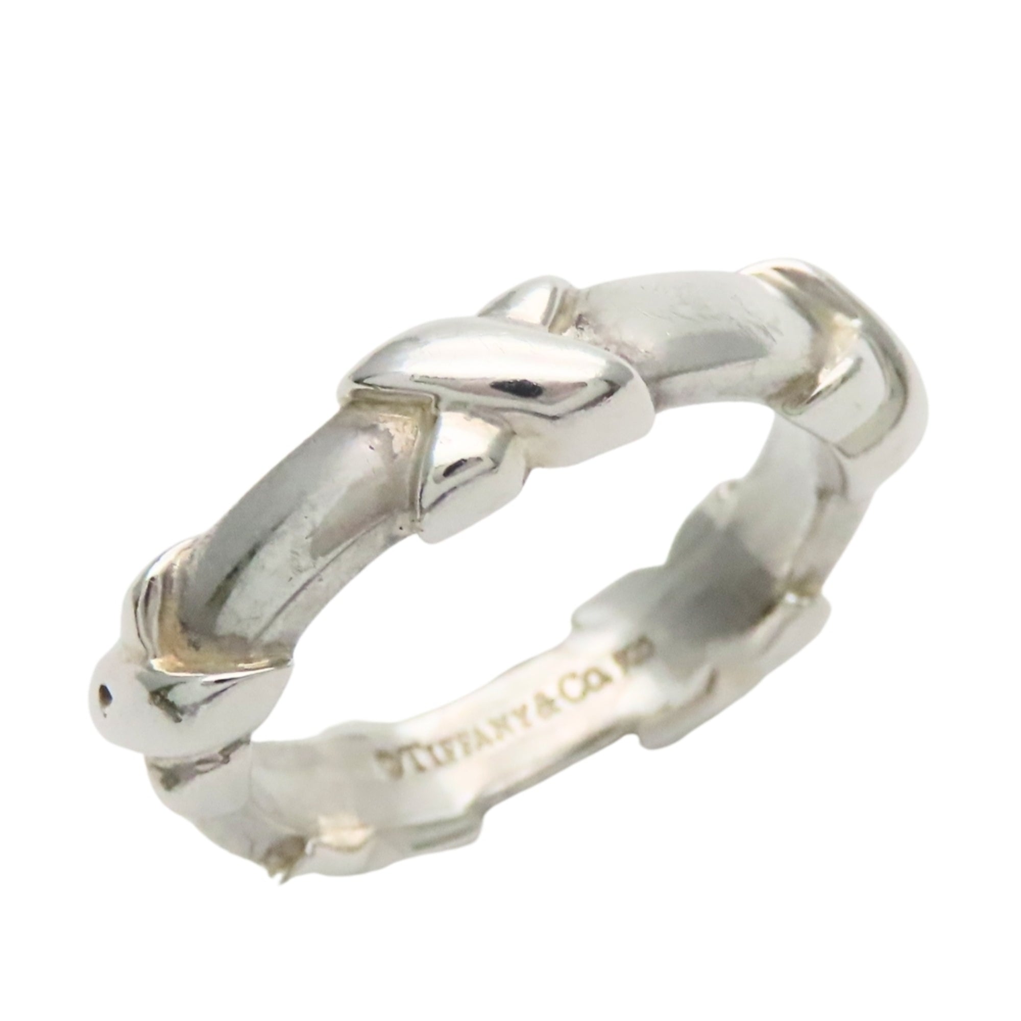 Tiffany Silver Silver 925 Band Ring (Pre-Owned)