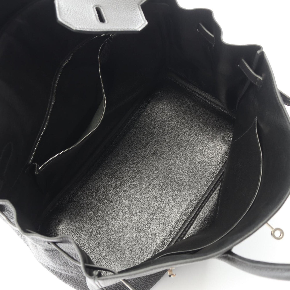 Hermes Black Togo Leather Handbag (Pre-Owned)
