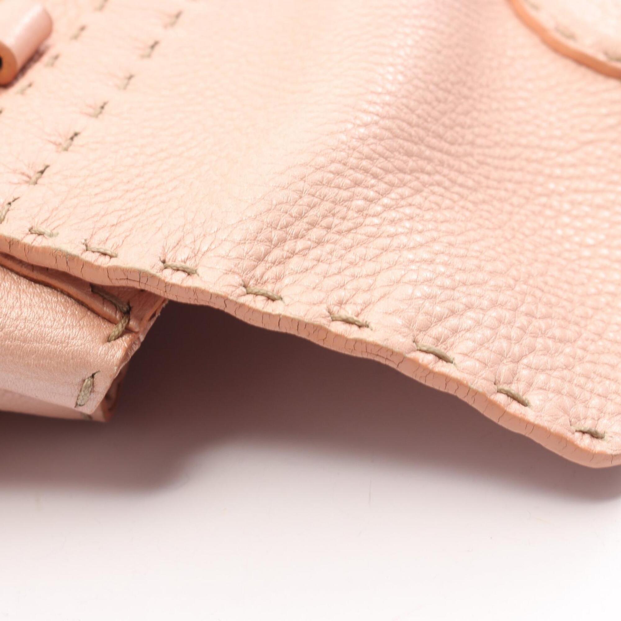 Fendi Pink Leather Handbag (Pre-Owned)