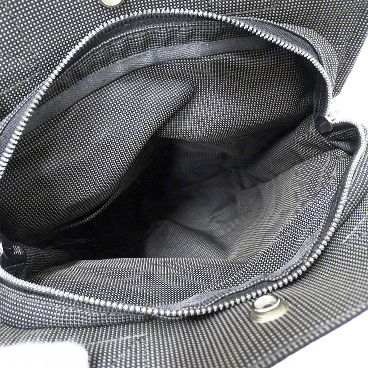 Hermes Gray Canvas Handbag (Pre-Owned)