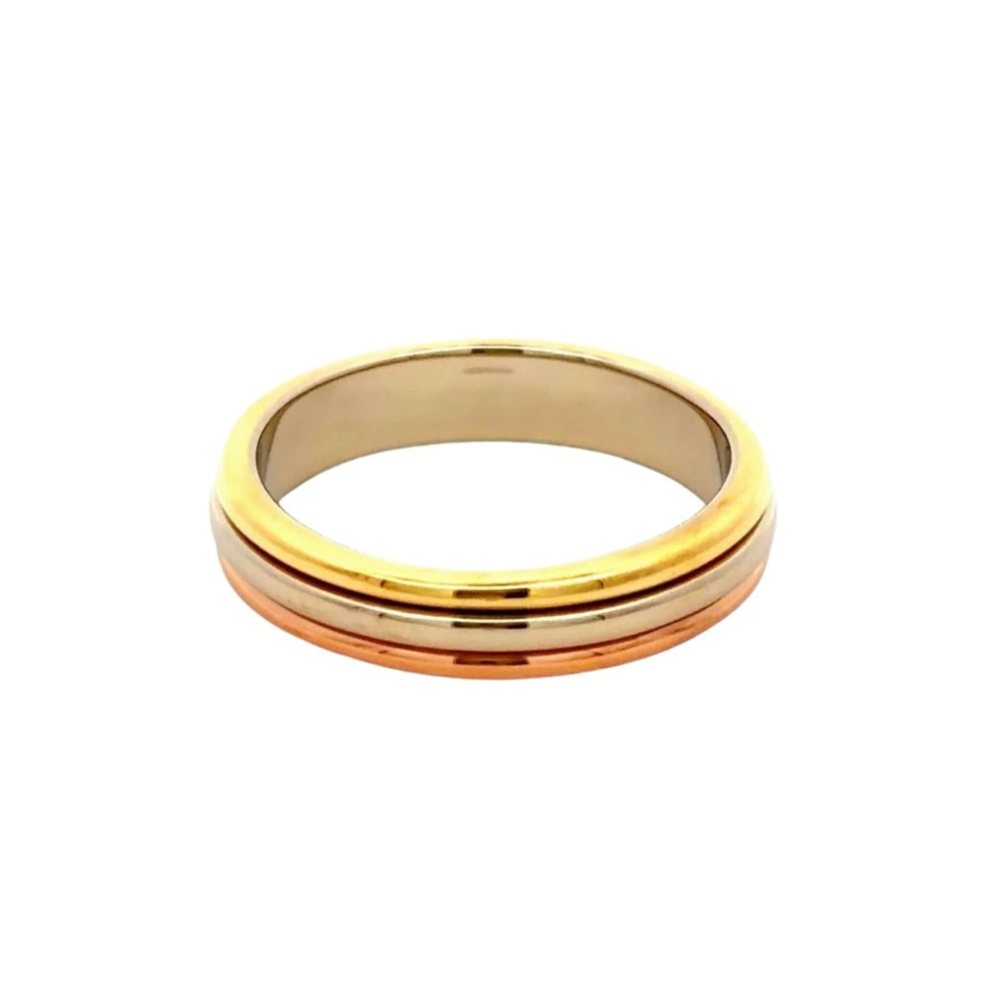 Cartier Louis Cartier Yellow Gold (18K) Pink Gold (18K) White Gold (18K) Band Ring (Pre-Owned)