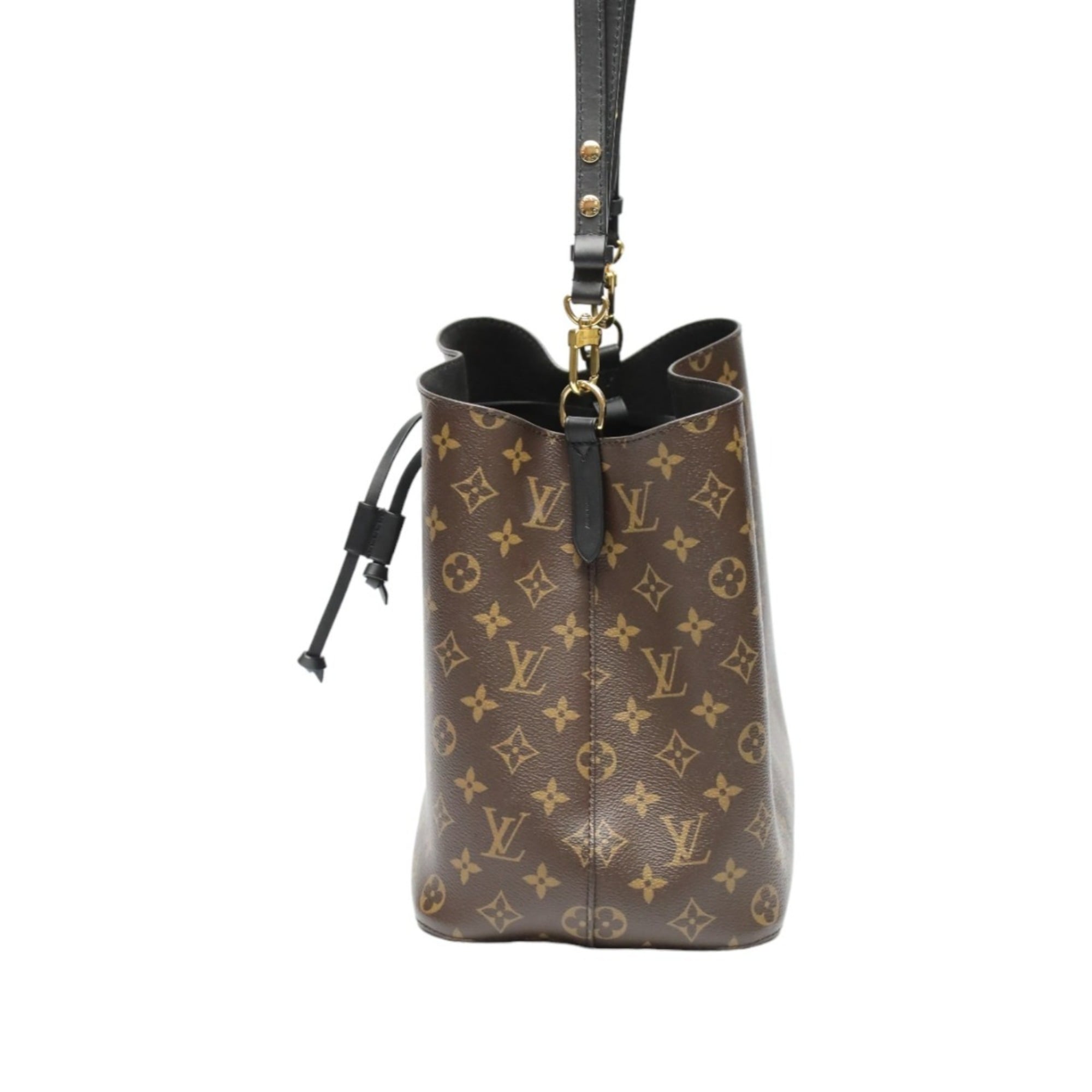 Louis Vuitton Brown Noir Monogram Canvas Shoulder Bag (Pre-Owned)
