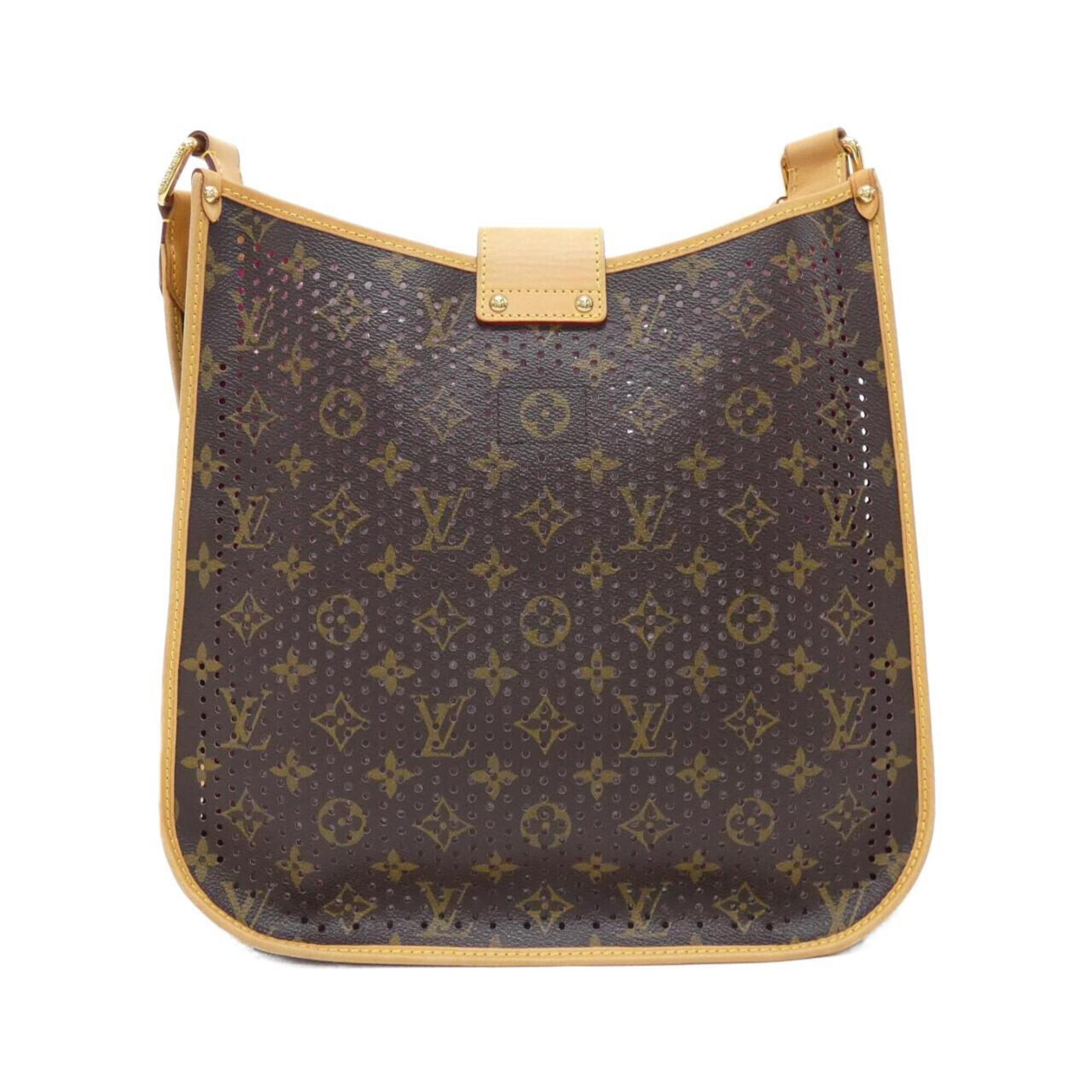 Louis Vuitton Fuchsia Marron Coated Canvas Shoulder Bag (Pre-Owned)