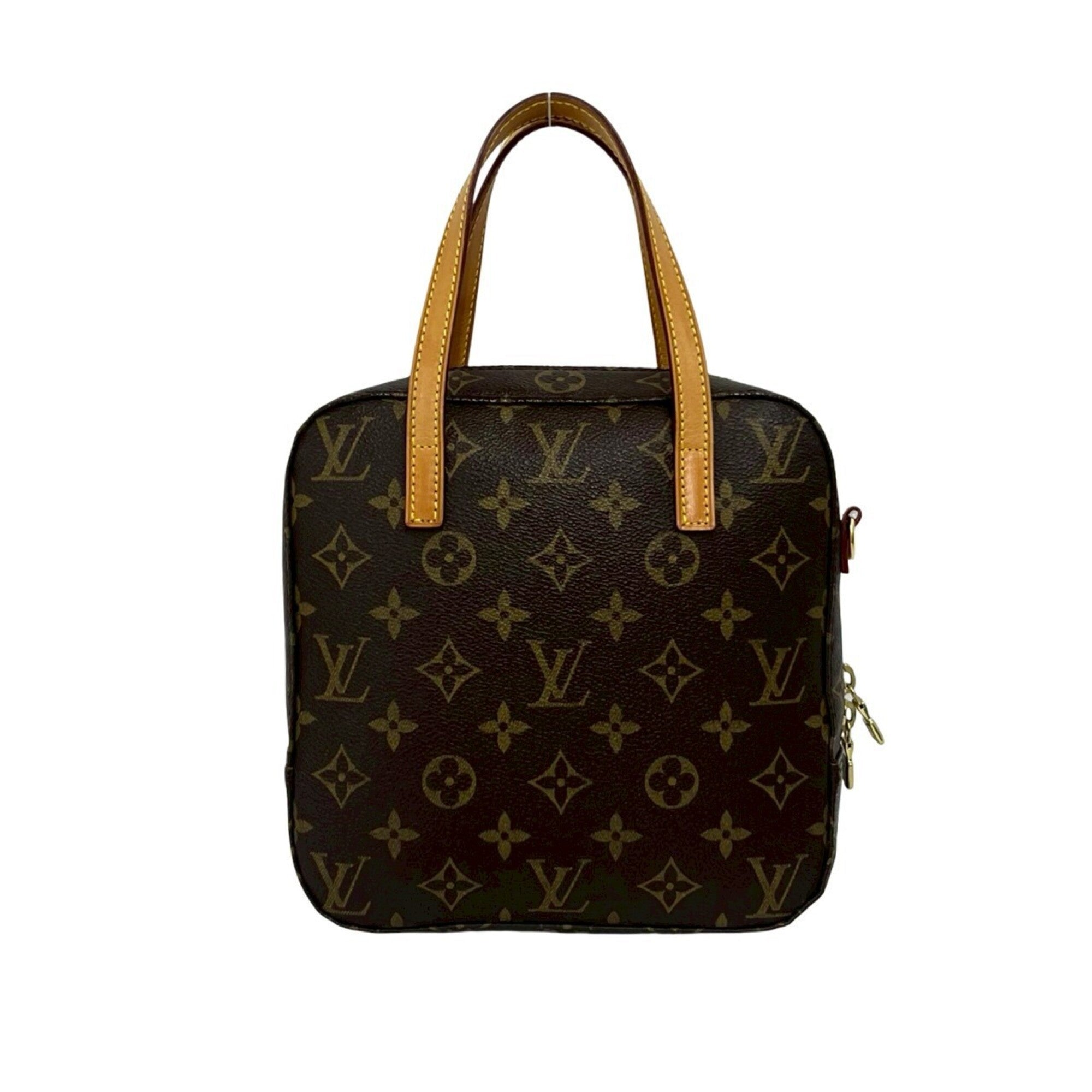 Louis Vuitton Brown Leather Pvc Handbag Shoulder Bag (Pre-Owned)