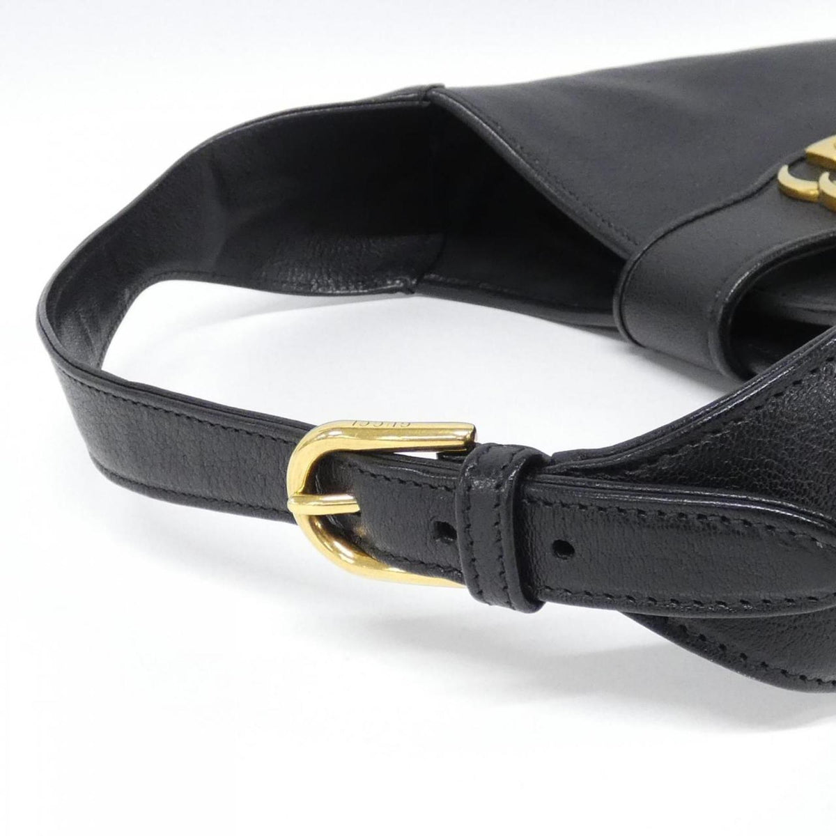 Gucci Black Leather Shoulder Bag (Pre-Owned)