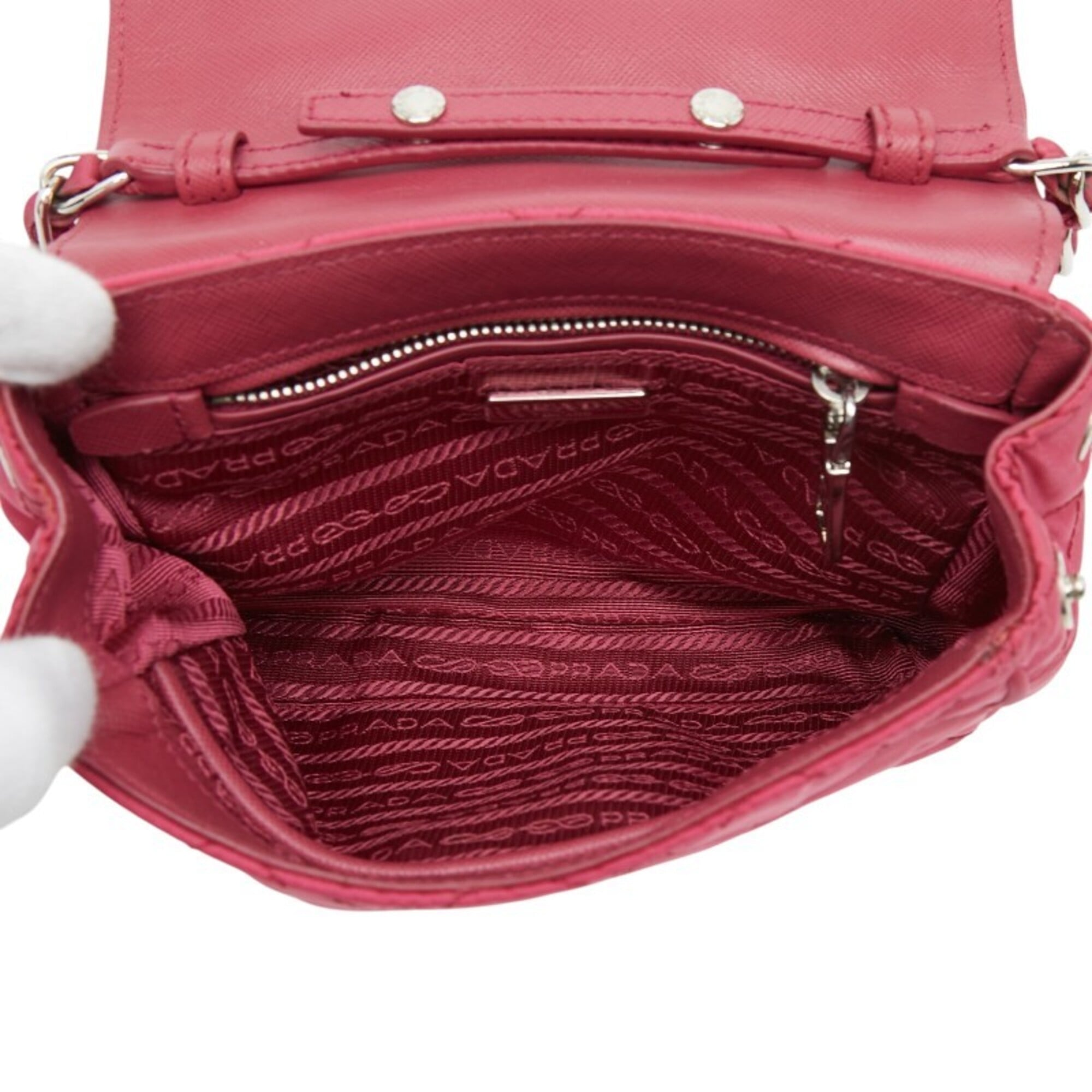 Prada Pink Nylon Shoulder Bag (Pre-Owned)