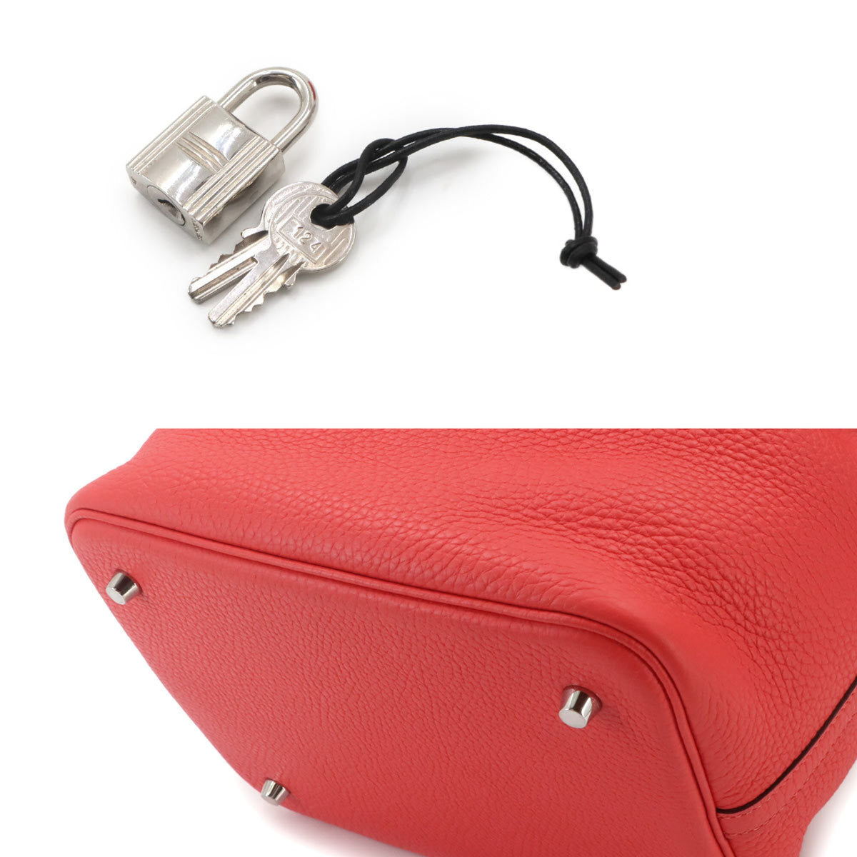 Hermes Pink Rose Jaipur Taurillon Clemence Leather Handbag (Pre-Owned)