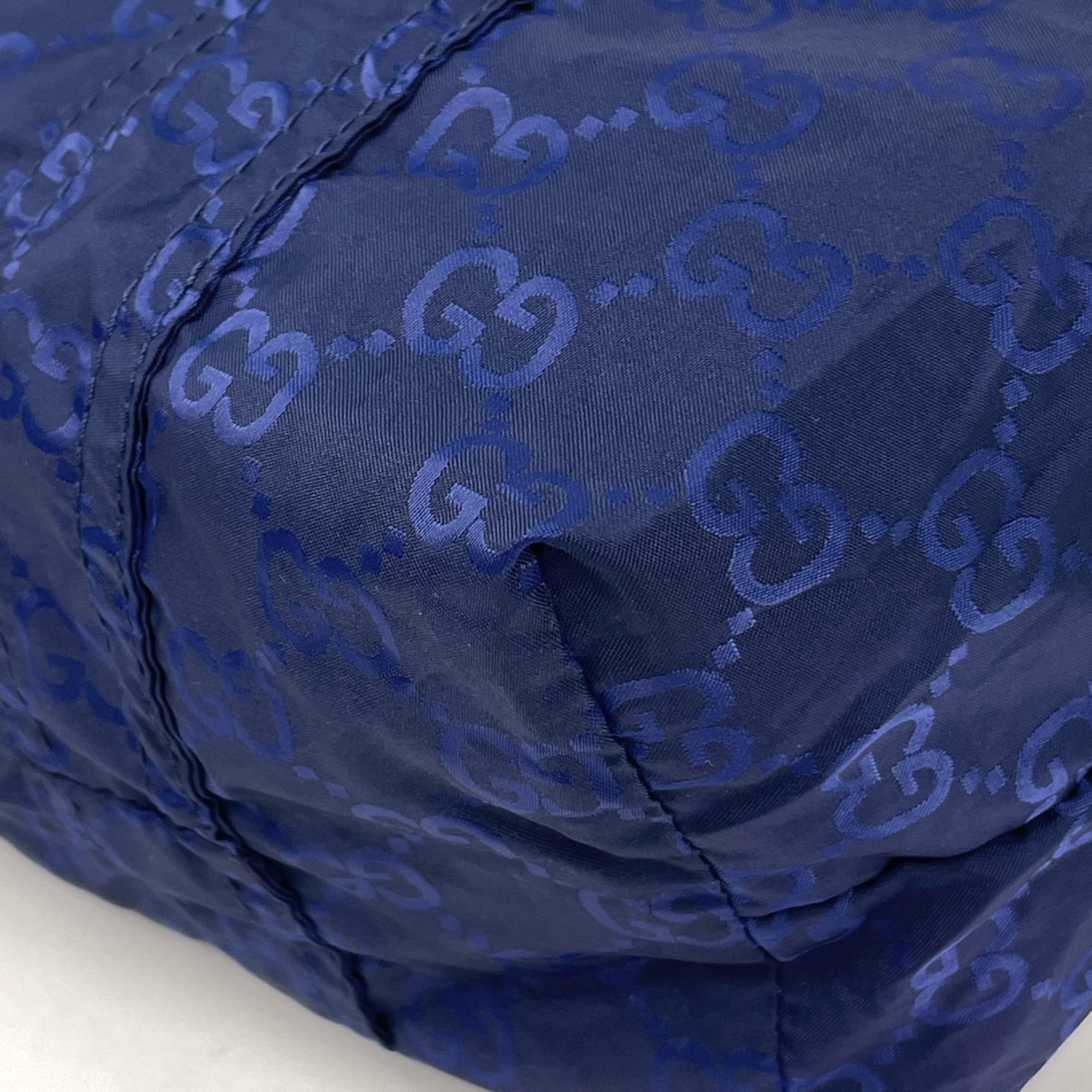 Gucci Blue Nylon Eco-Bag Tote Bag (Pre-Owned)