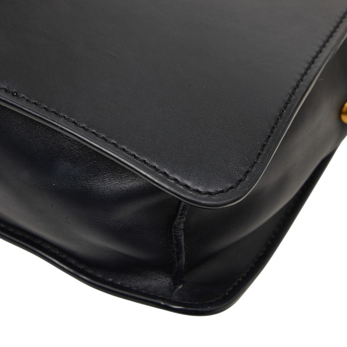 Saint Laurent Black Leather Shoulder Bag (Pre-Owned)