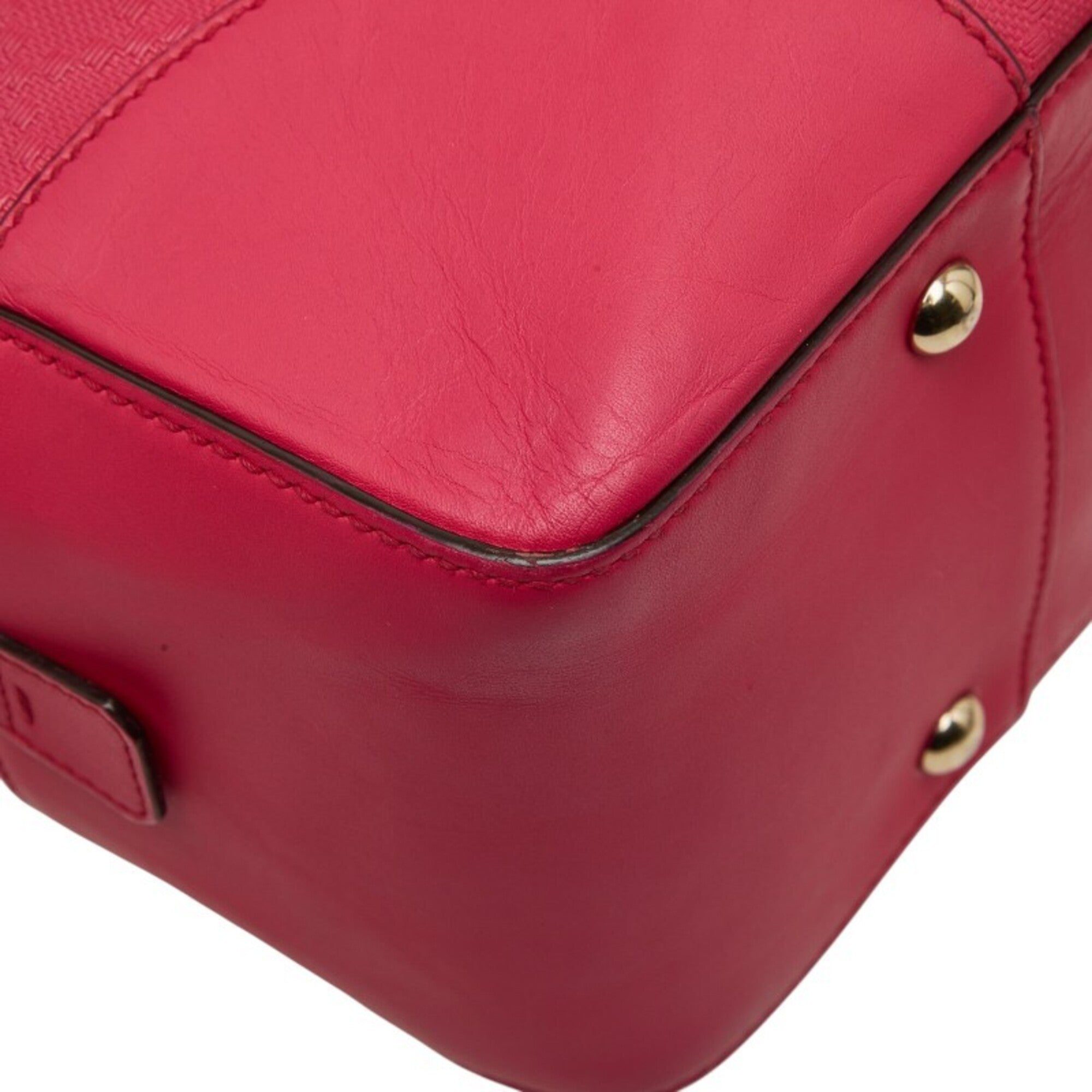Gucci Pink Leather Handbag Shoulder Bag (Pre-Owned)