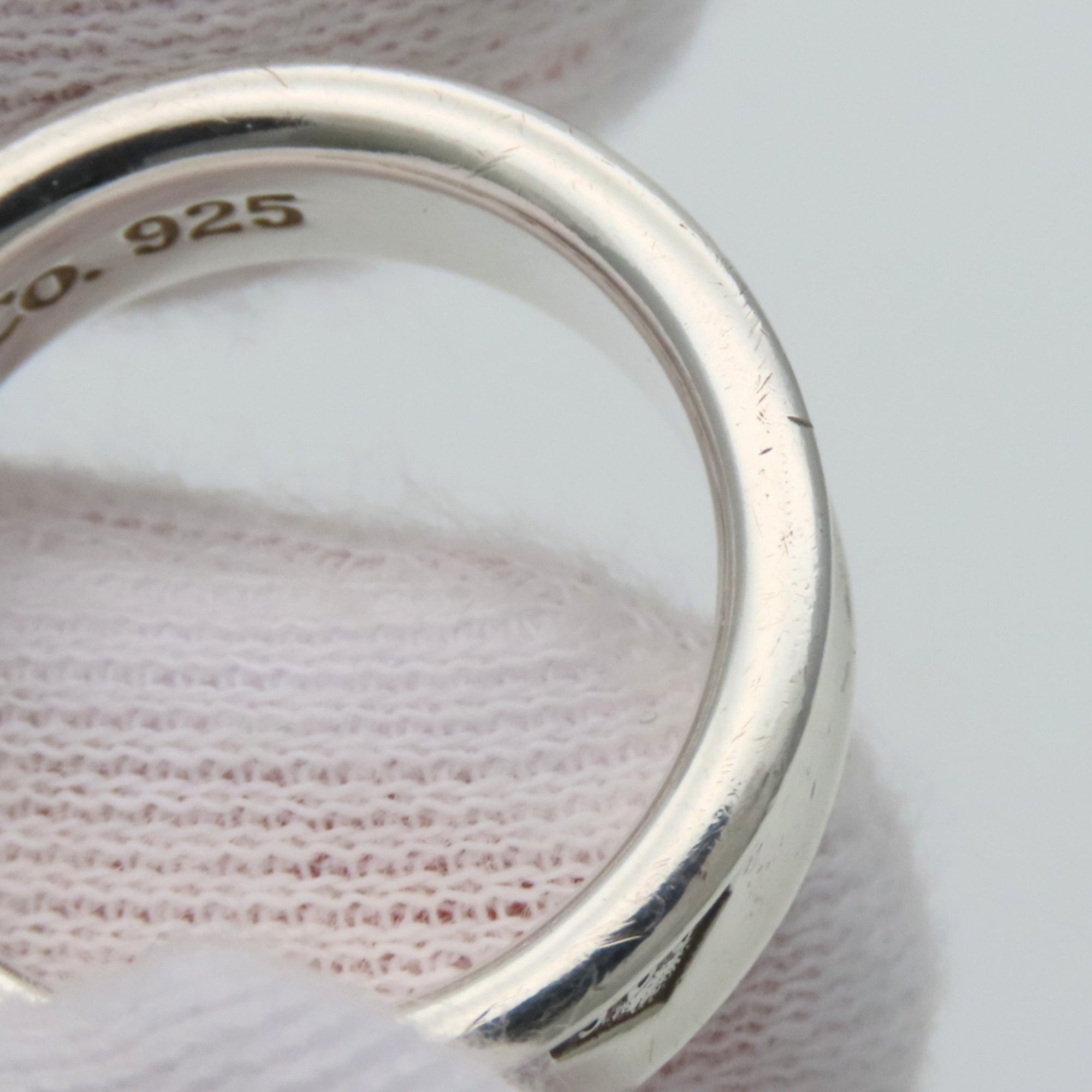 Tiffany Silver Silver 925 Band Ring (Pre-Owned)