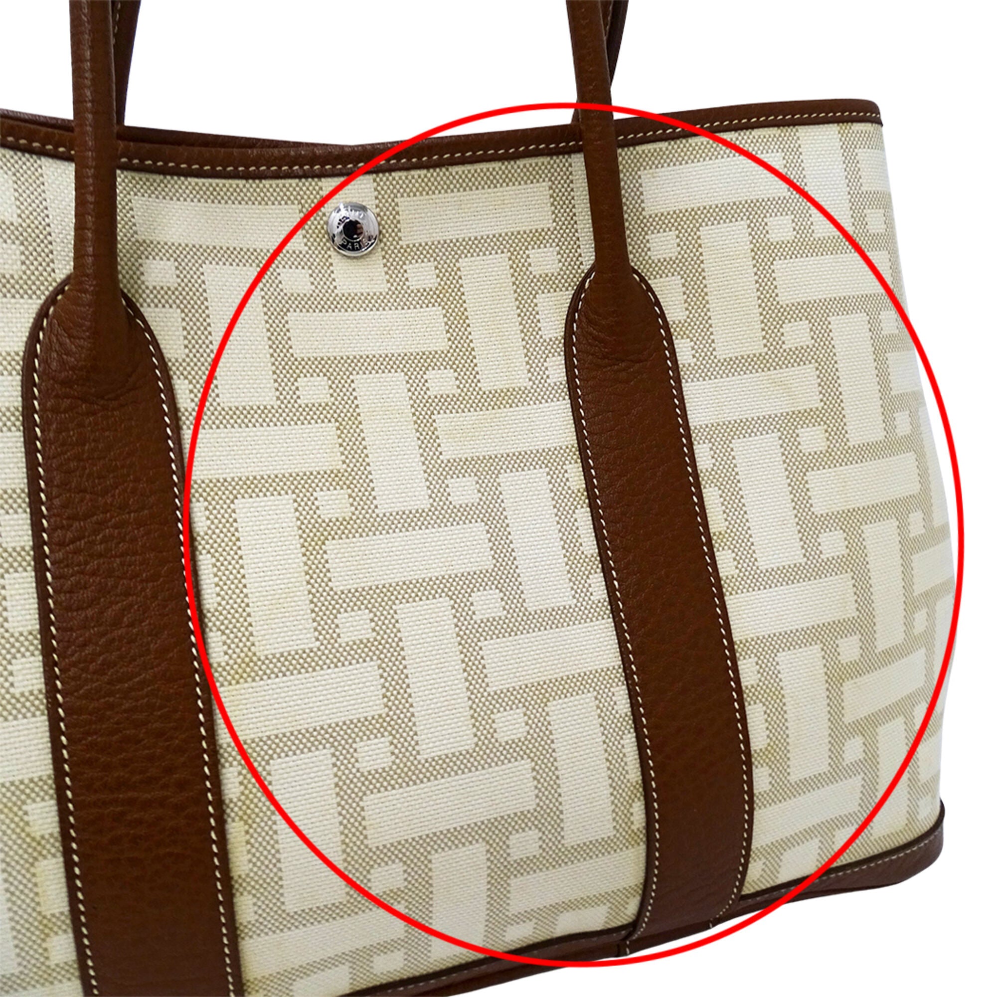 Hermes Brown Handbag Tote Bag (Pre-Owned)