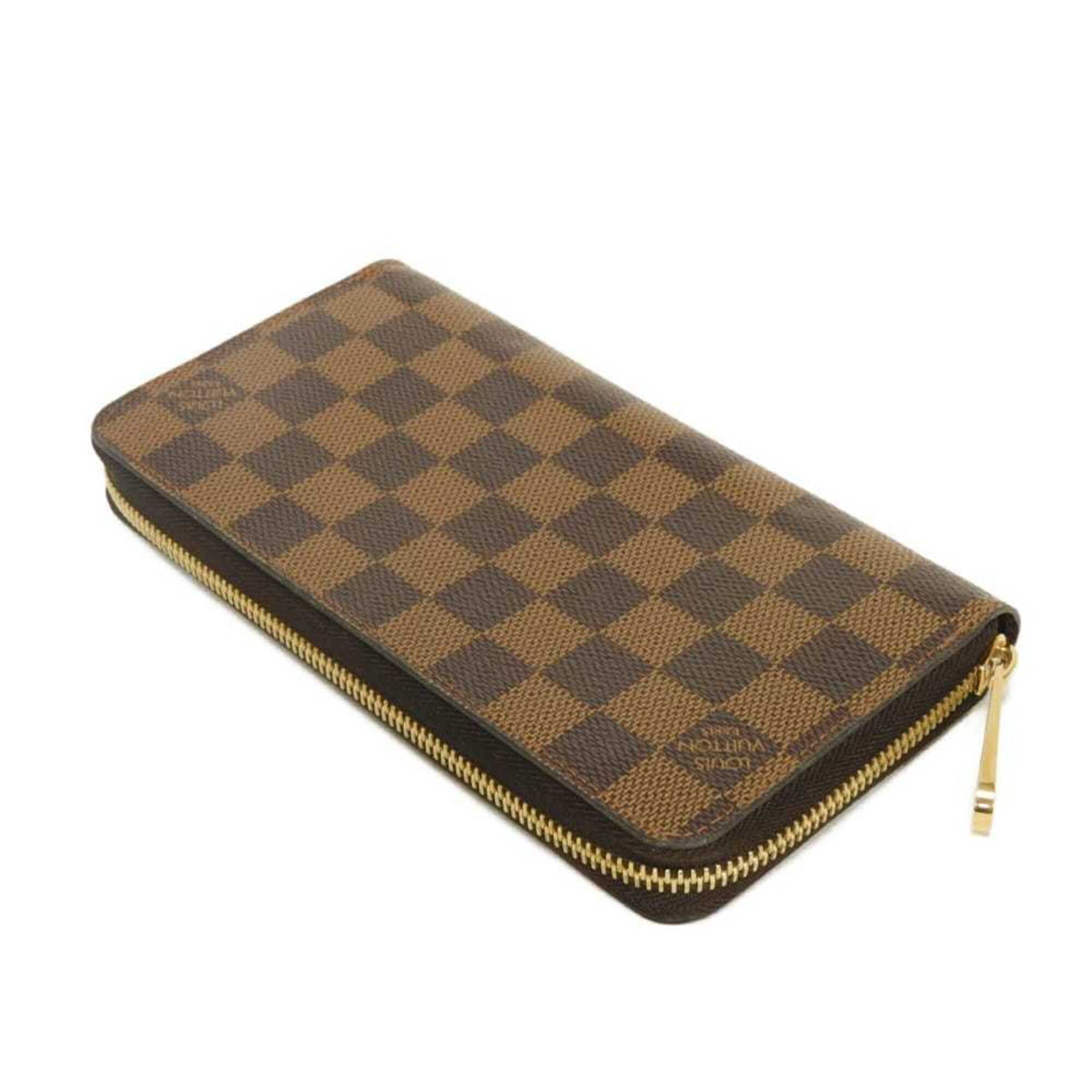 Louis Vuitton Brown Damier Canvas Ebene Damier Canvas Leather Long Wallet (Bi-Fold) (Pre-Owned)