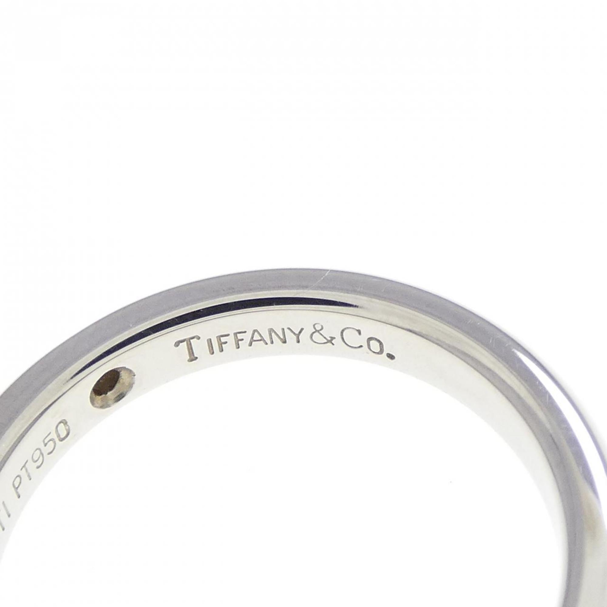 Tiffany Platinum Platinum 950 Band Ring (Pre-Owned)
