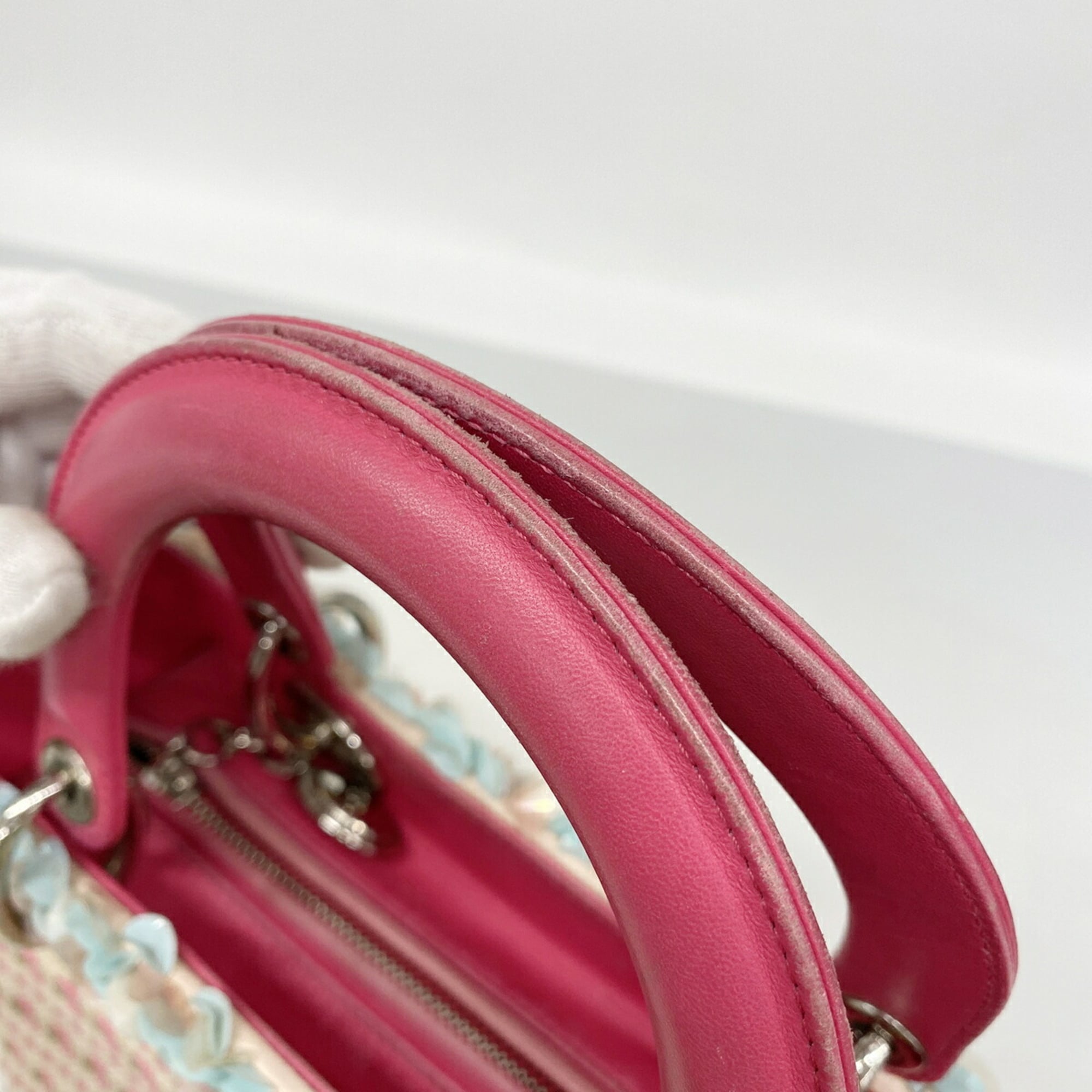 Christian Dior Multi-Color Canvas Leather Handbag (Pre-Owned)