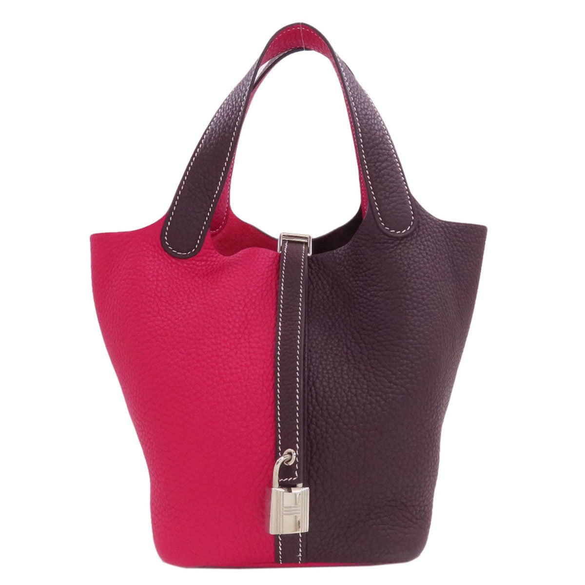 Hermes Picotin Brown Pink Handbag (Pre-Owned)
