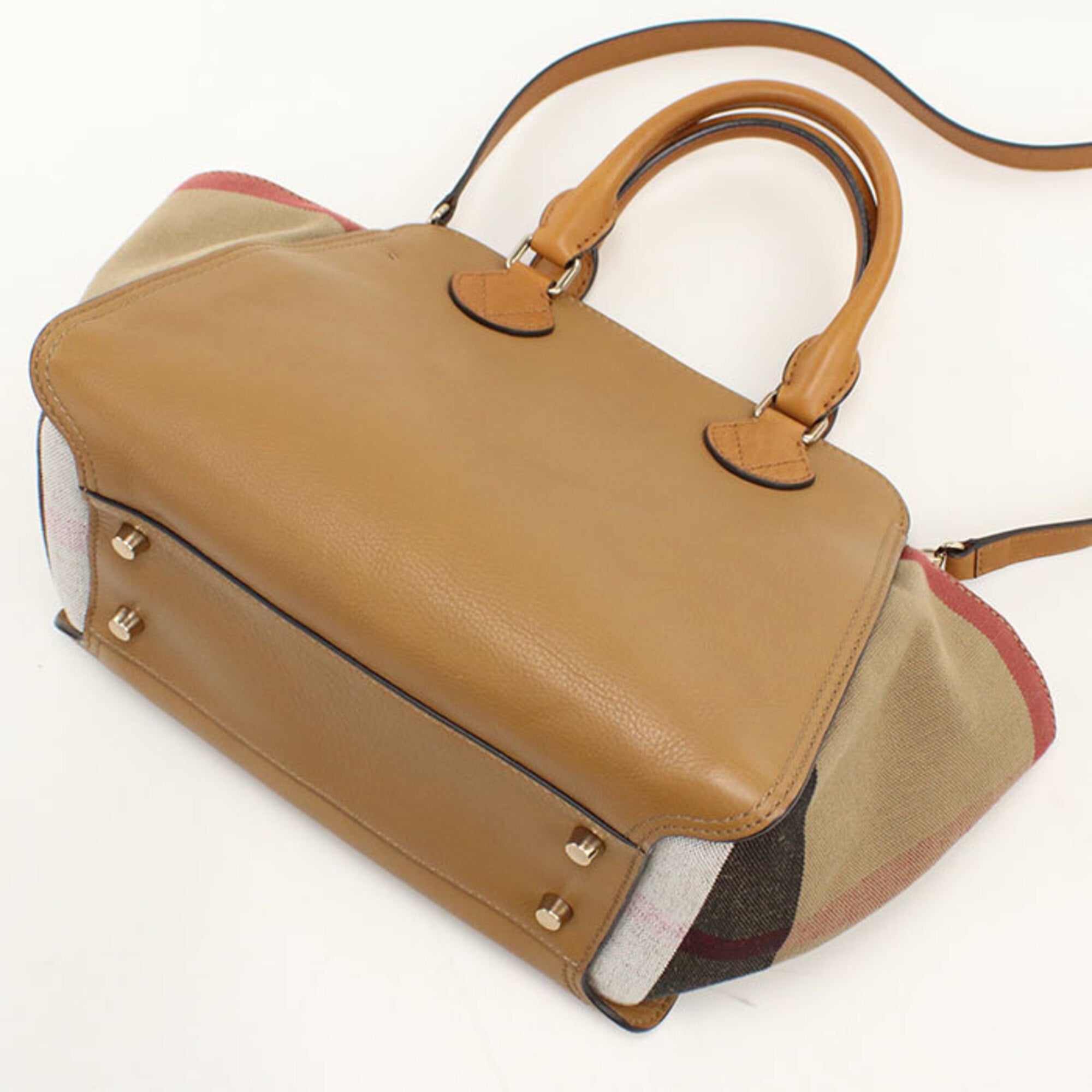Burberry Brown Leather Tote Bag (Pre-Owned)