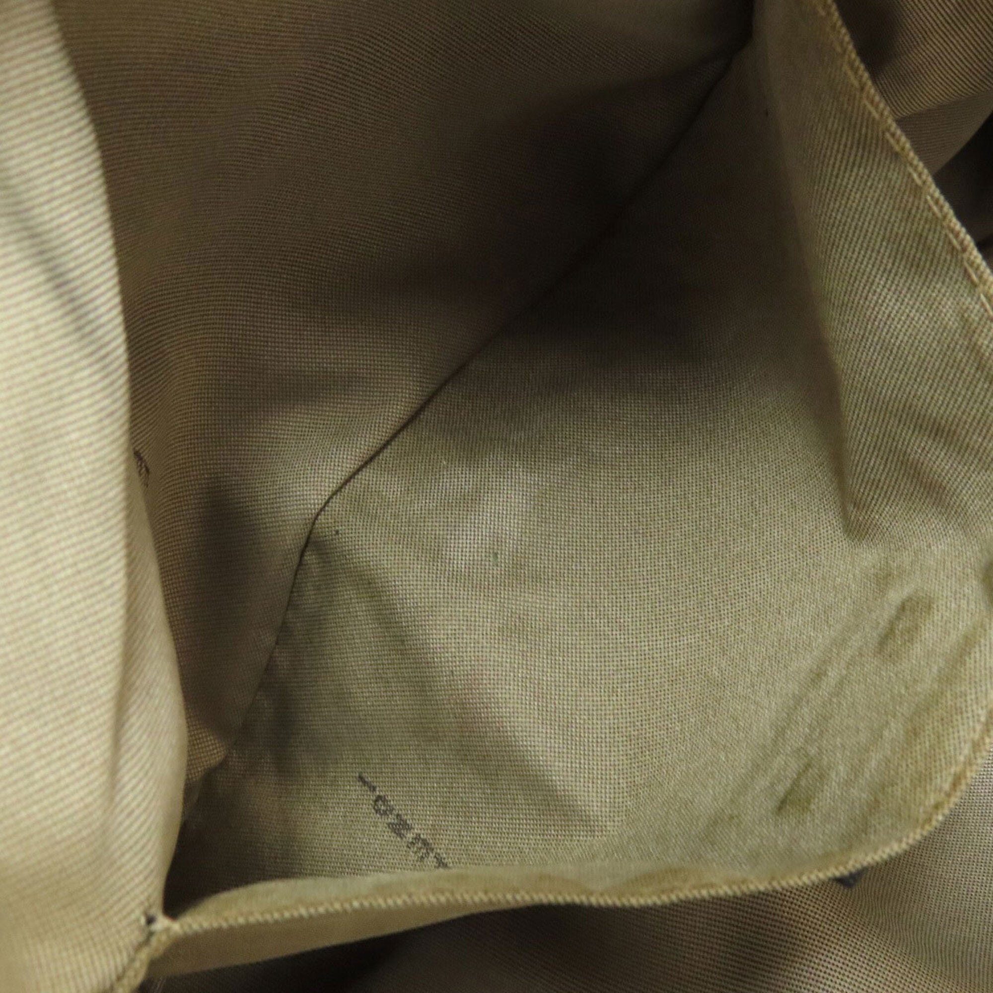Fendi Zucca Beige Black Canvas Leather Tote Bag (Pre-Owned)
