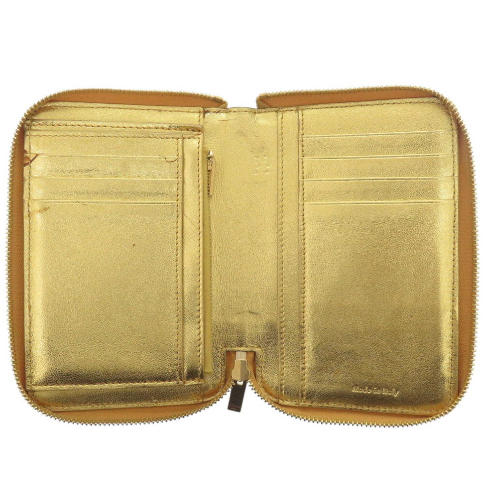 Celine Gold Yellow Leather Wallet (Bi-Fold) (Pre-Owned)