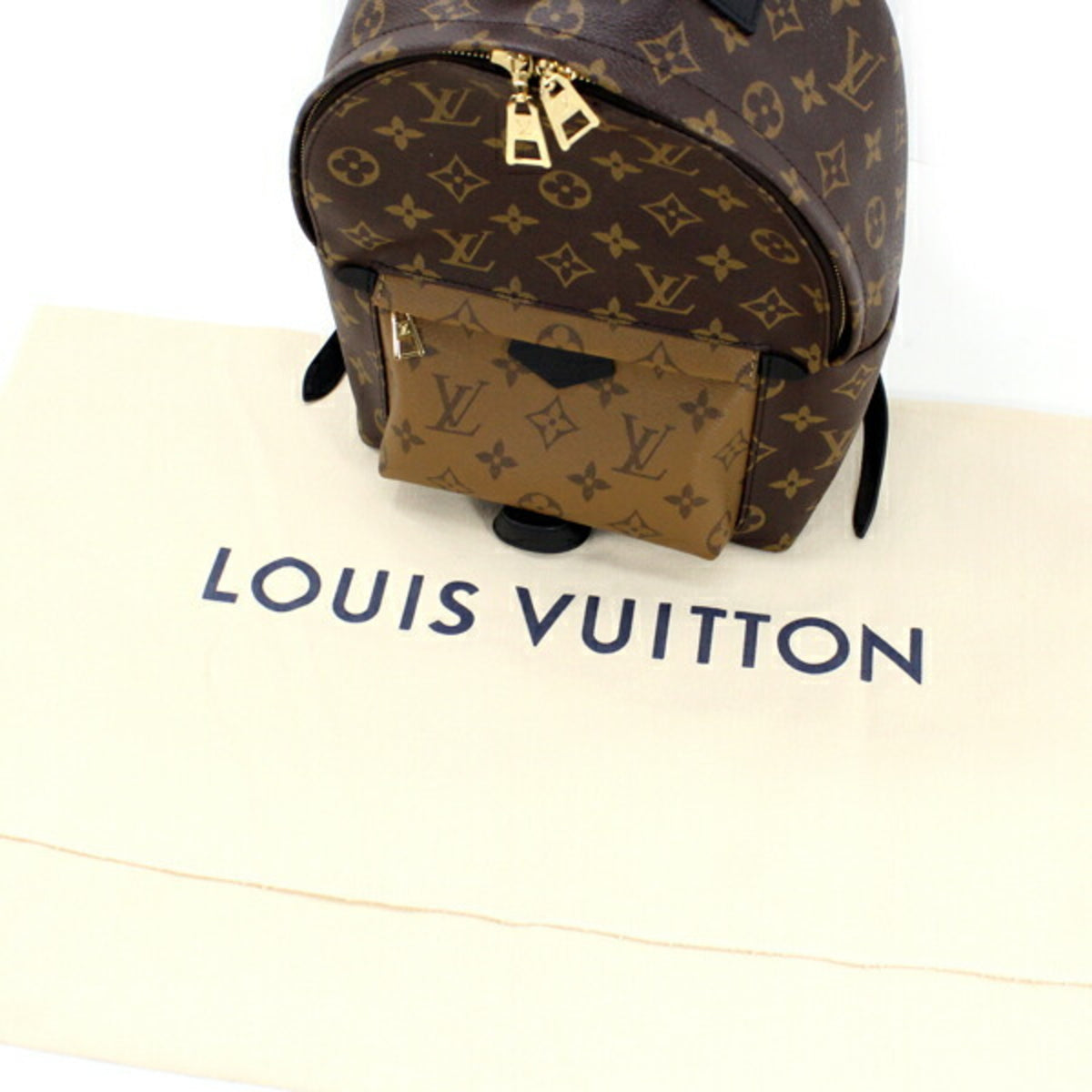 Louis Vuitton Monogram Reverse Beige Brown Monogram Reverse Backpack (Pre-Owned)