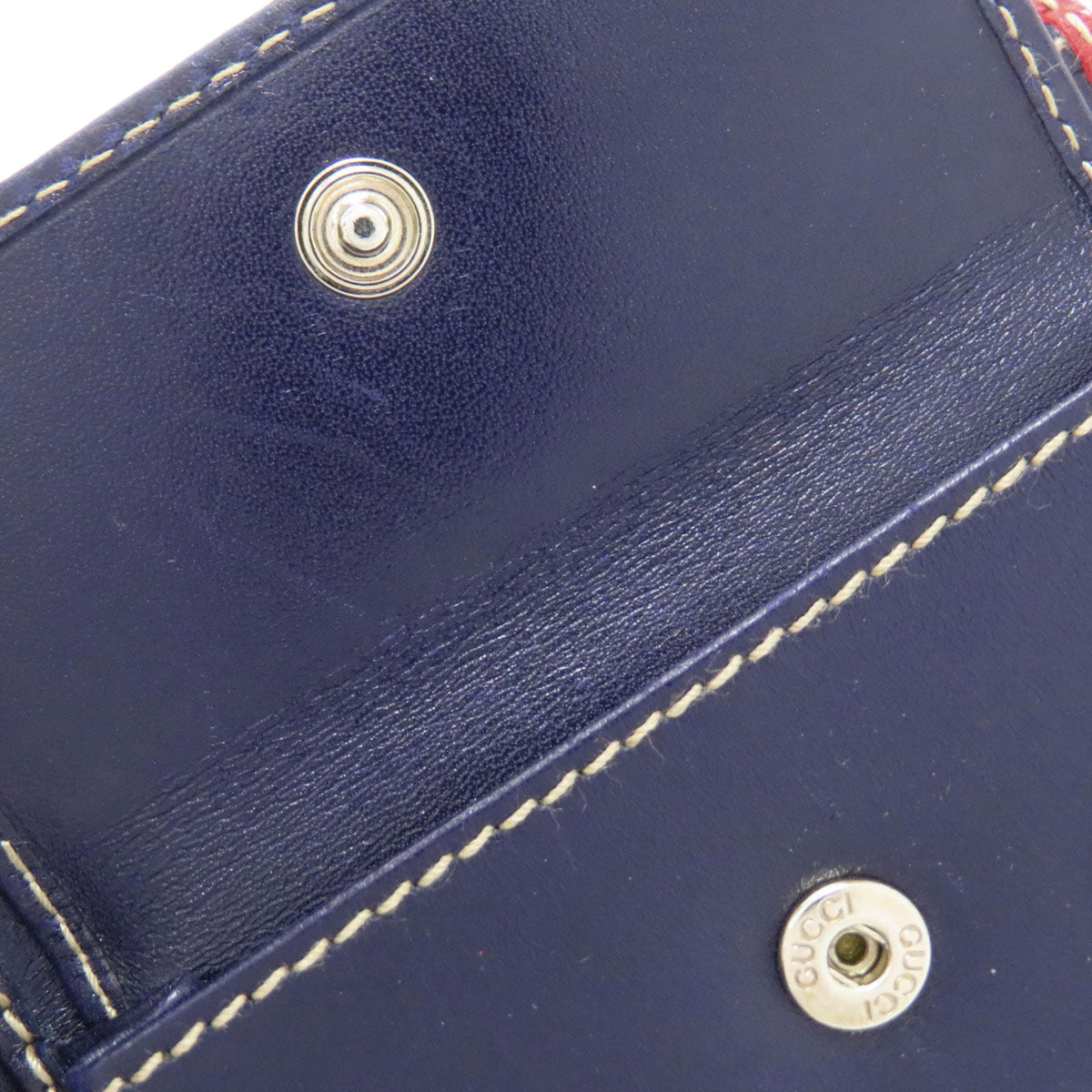 Gucci Navy Nylon Wallet (Bi-Fold) (Pre-Owned)
