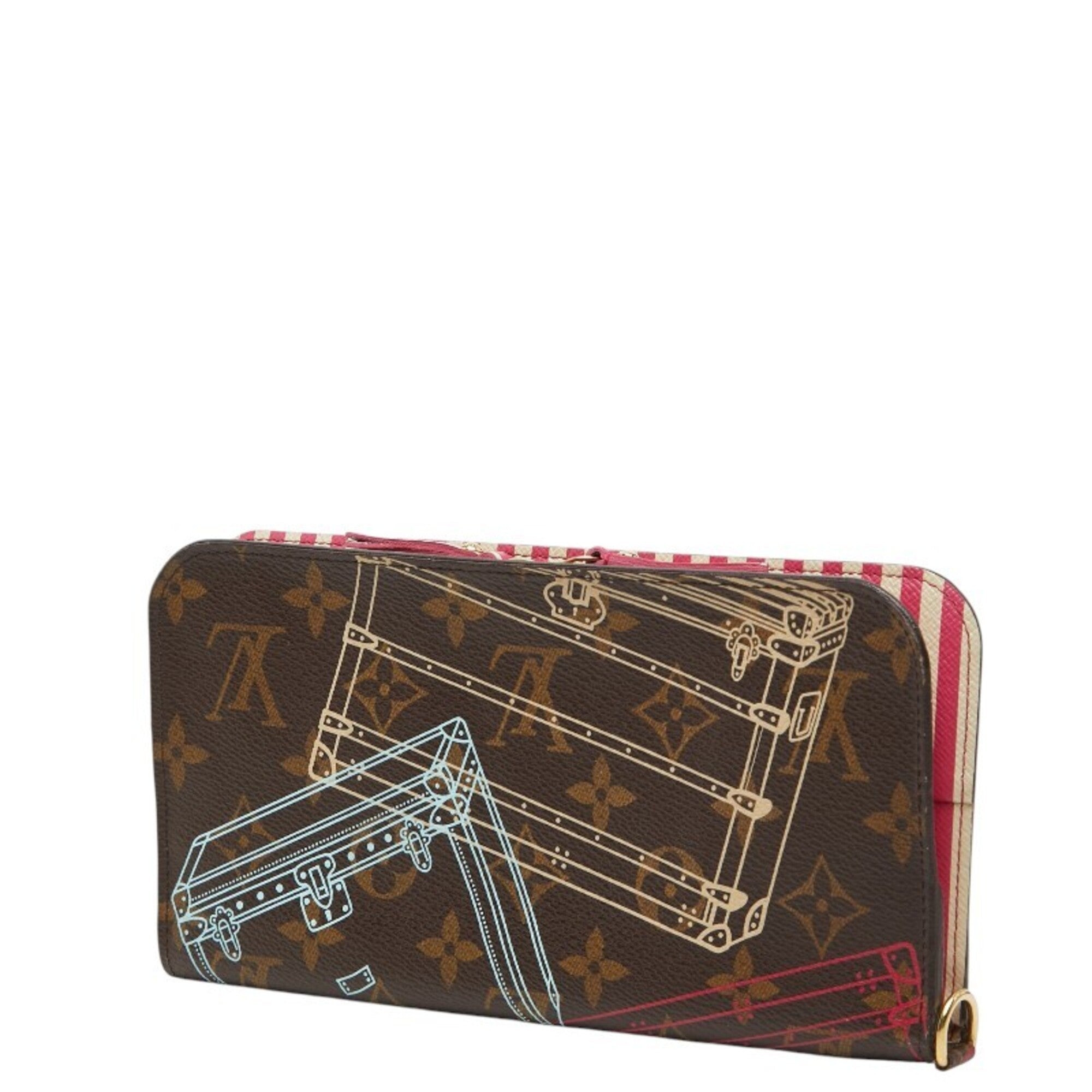 Louis Vuitton Brown Multi-Color Pvc Leather Long Wallet (Bi-Fold) (Pre-Owned)