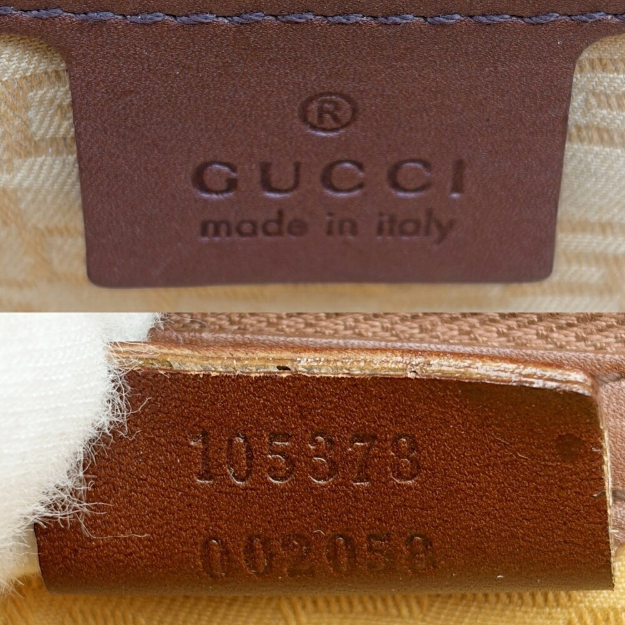 Gucci Brown Leather Handbag (Pre-Owned)