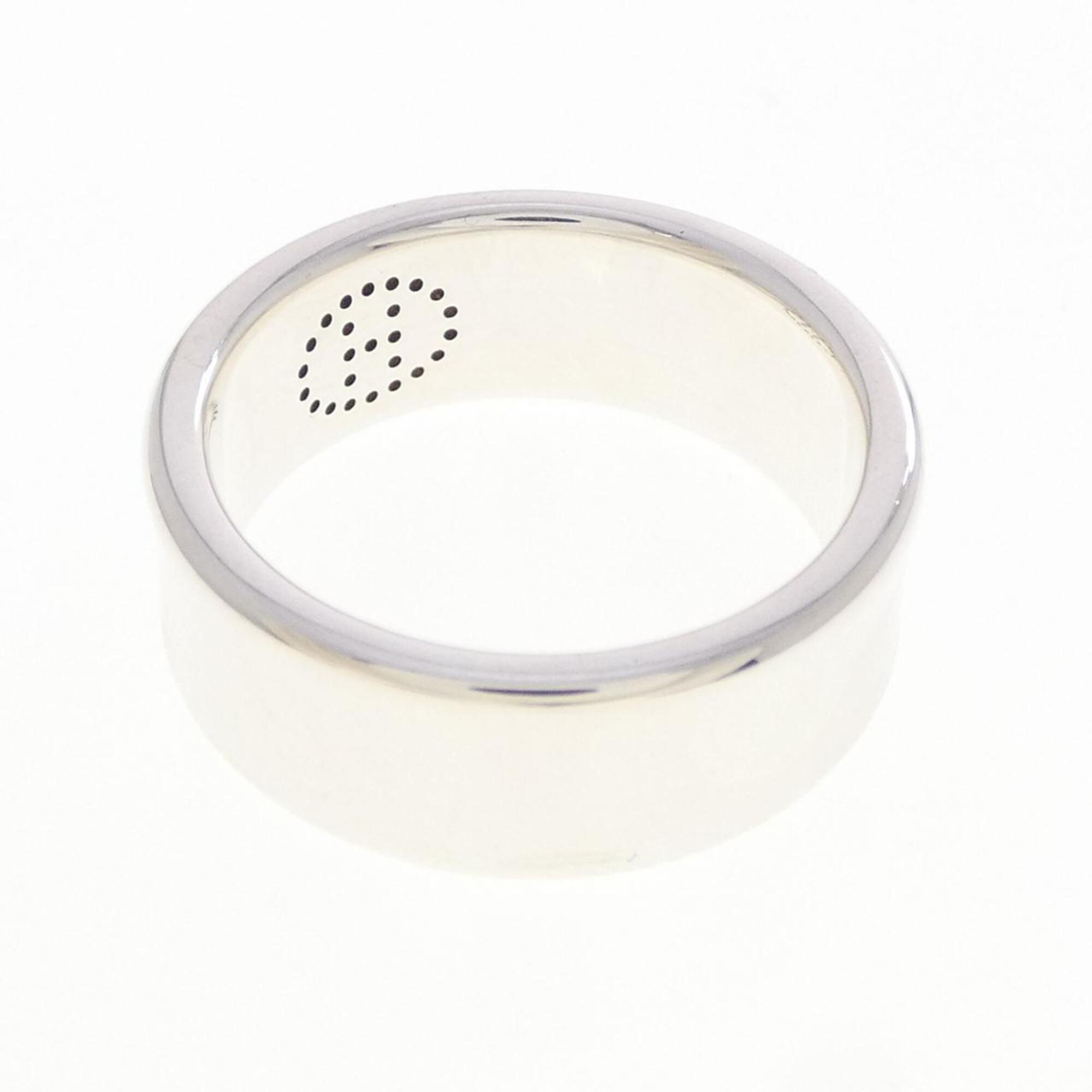 Hermes Silver 925 Band Ring (Pre-Owned)
