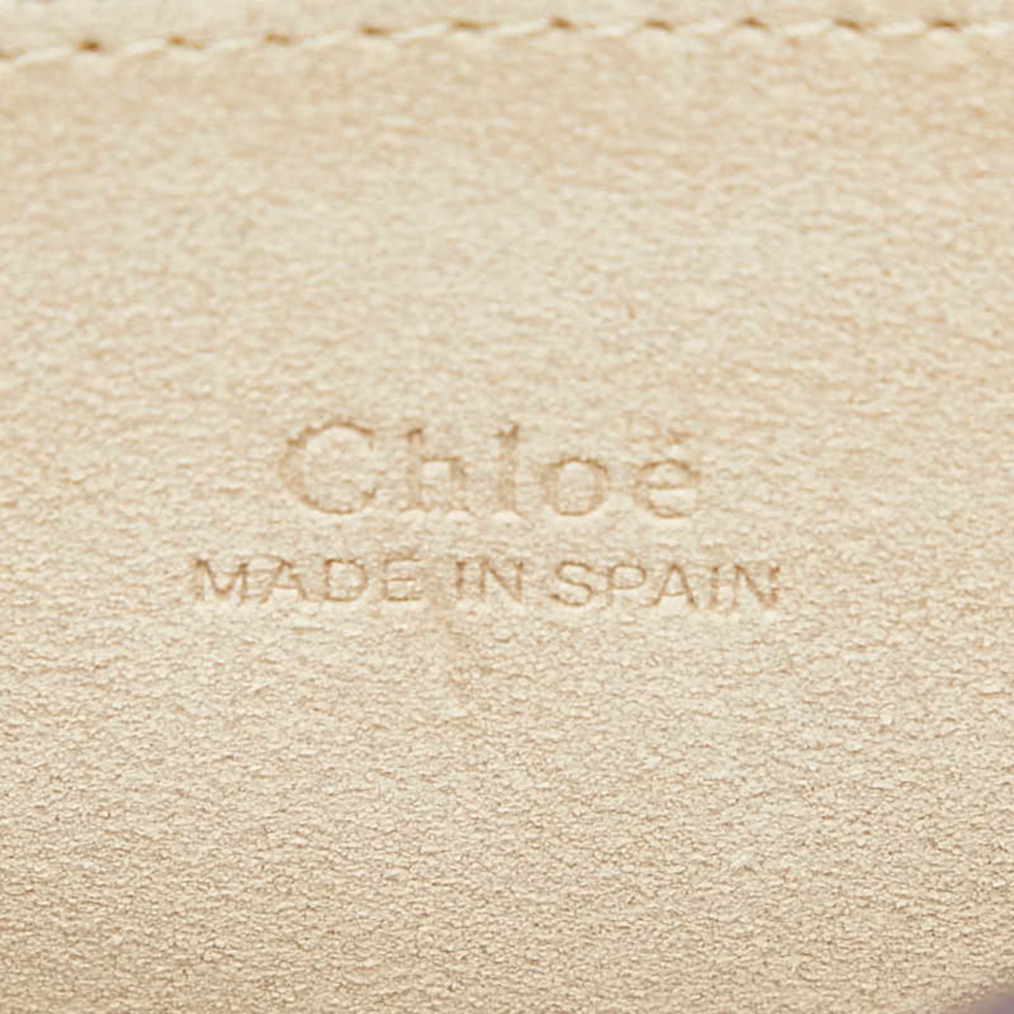 Chloé Red Color Leather Suede Shoulder Bag (Pre-Owned)