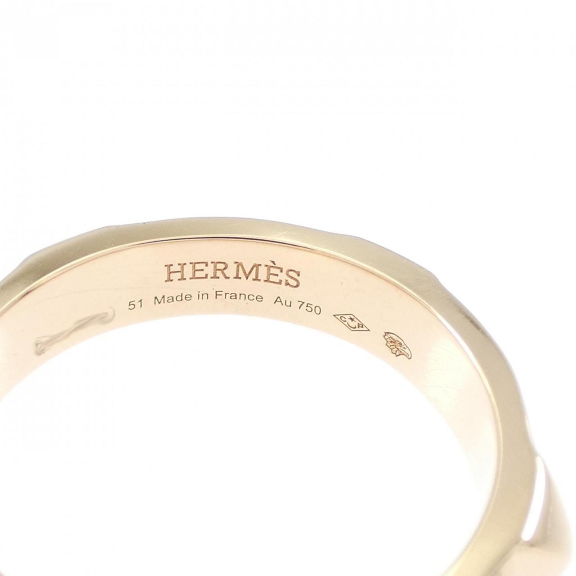Hermes Pink Gold Pink Gold (18K) Band Ring (Pre-Owned)