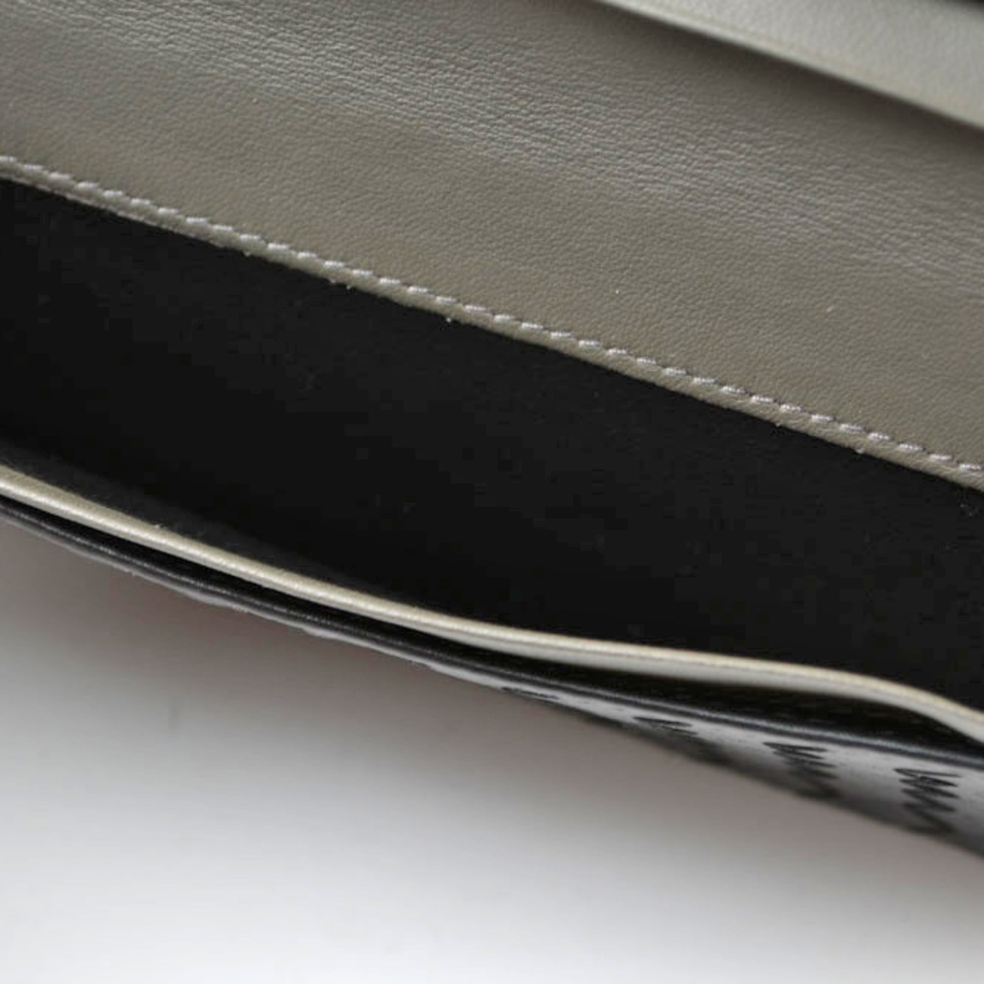 Bottega Veneta Black Khaki Leather Coin Purse/Coin Case (Pre-Owned)